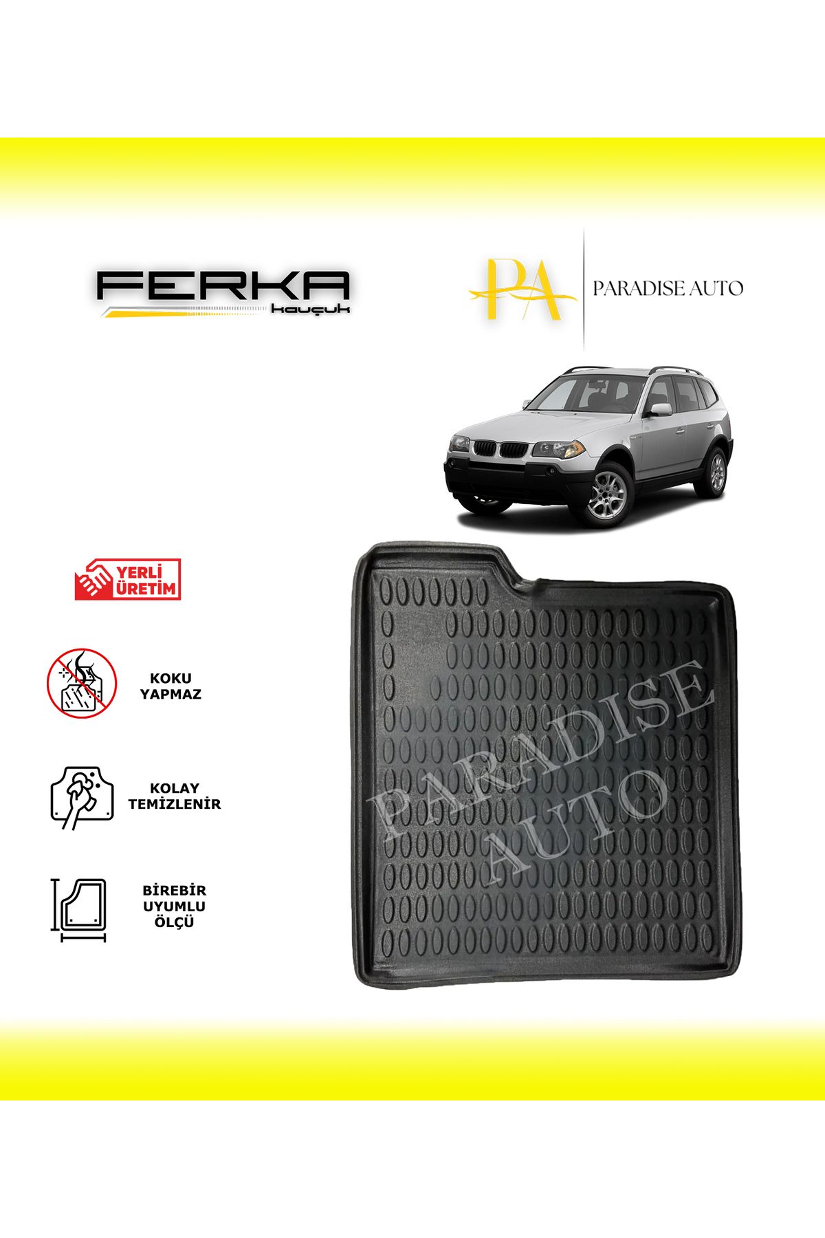 Paradise Auto BMW X3 SUV 4x4 2004-2010 Bagaj Havuzu