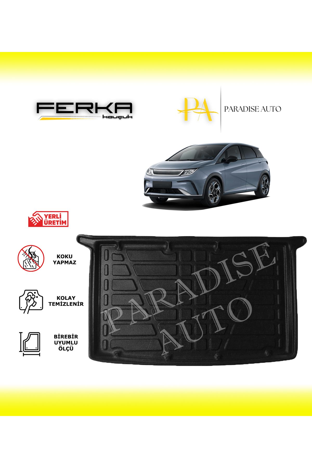 Paradise Auto BYD Dolphin Üst Kademe 2024 ve Üstü Bagaj Havuzu
