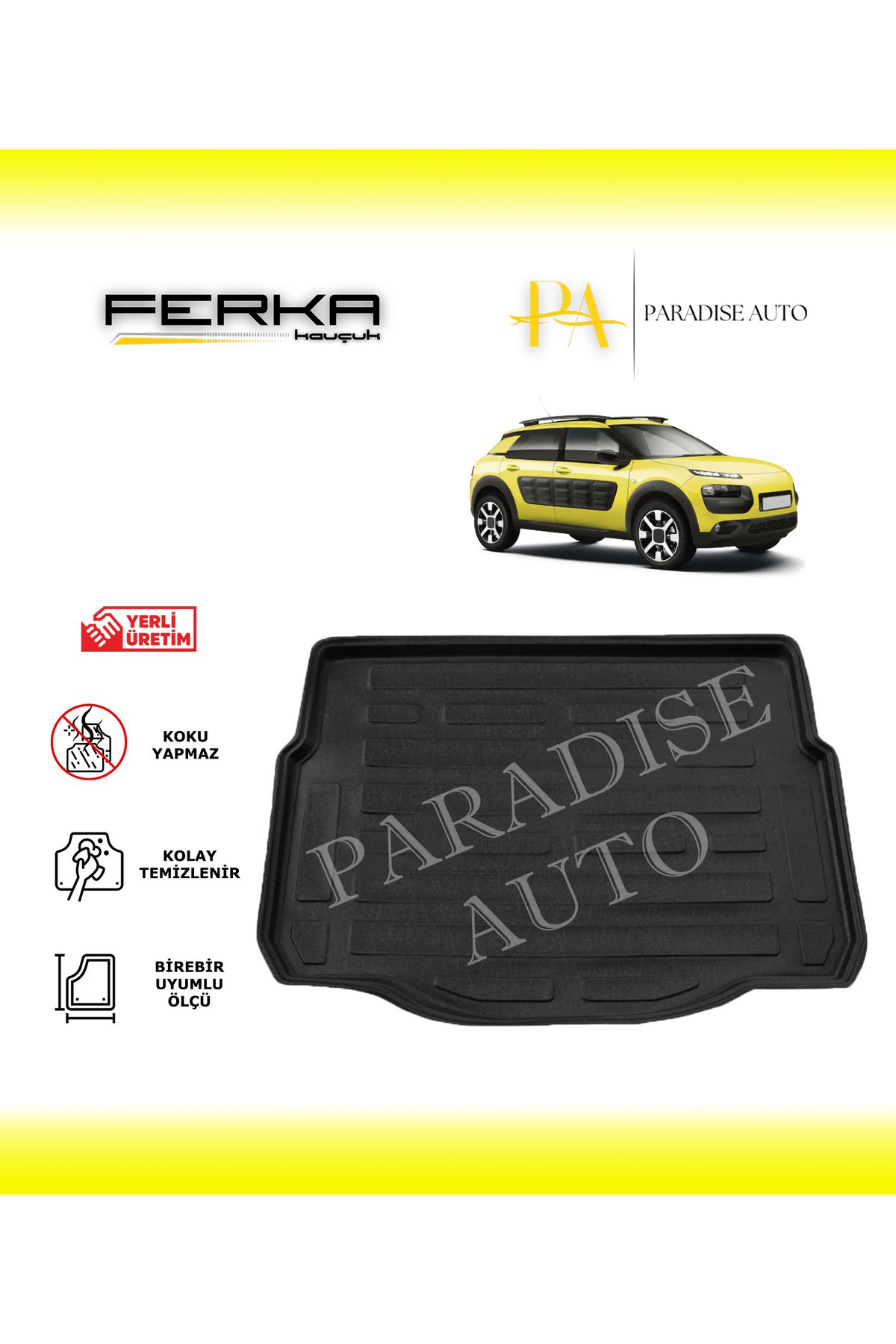 Paradise Auto Citroen C4 Cactus 2014 ve Üstü Bagaj Havuzu