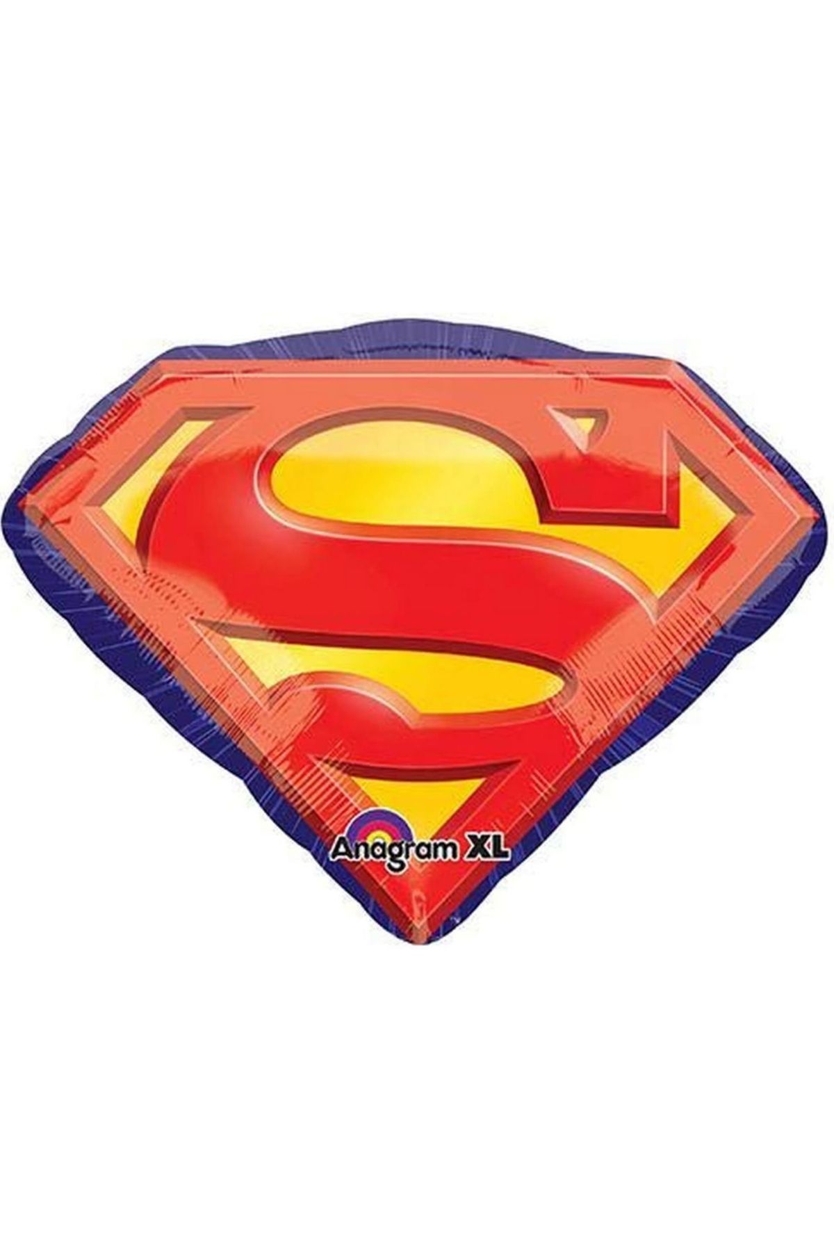 İzmir Balon Studio Superman Logosu Şeklinde Folyo Balon 66x50cm