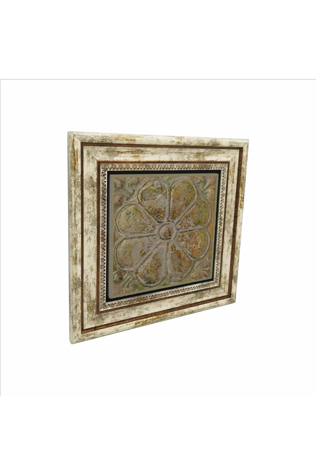 Sadrazam Lotus çiçeği (Tanrıça Anahita'nın Sembolü) Baskılı Doğaltaş Tablo (25 X 25 KD-105)