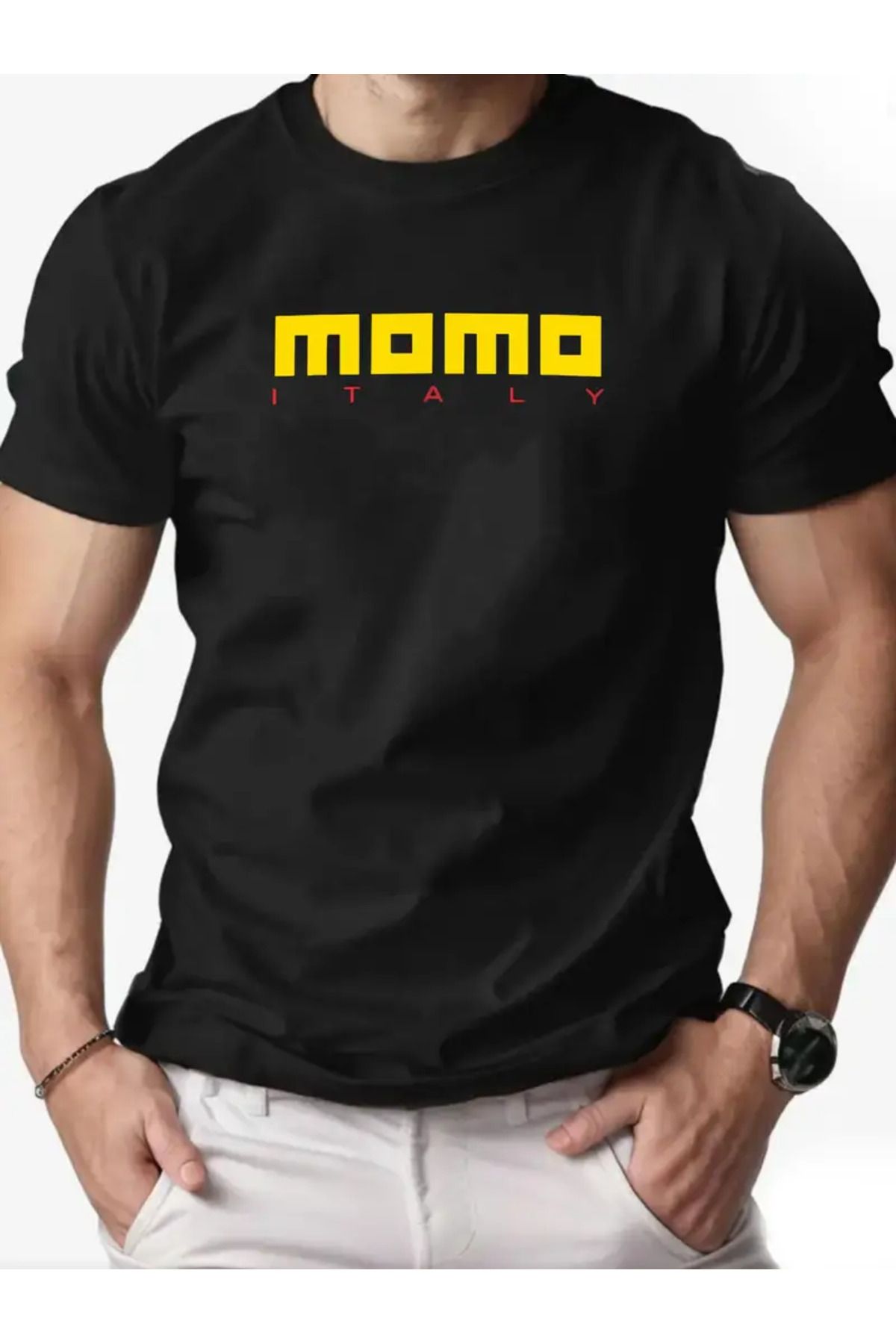 AEMİ Unisex Baskılı Oversize Bisiklet Yaka T-shirt