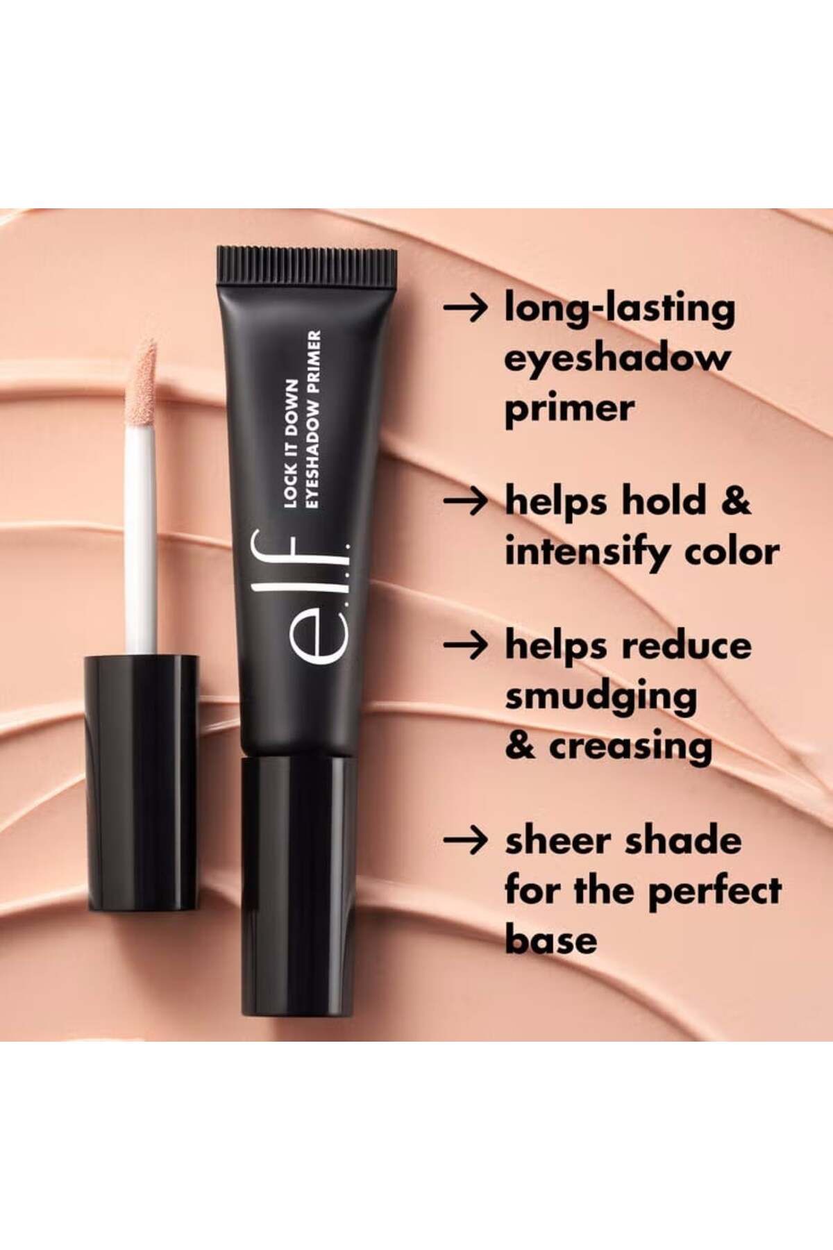 ELF-Primer pentru pleoape e.l.f Cosmetics Lock It Down Eyeshadow Primer - 81994 Transparent, 7ml 8