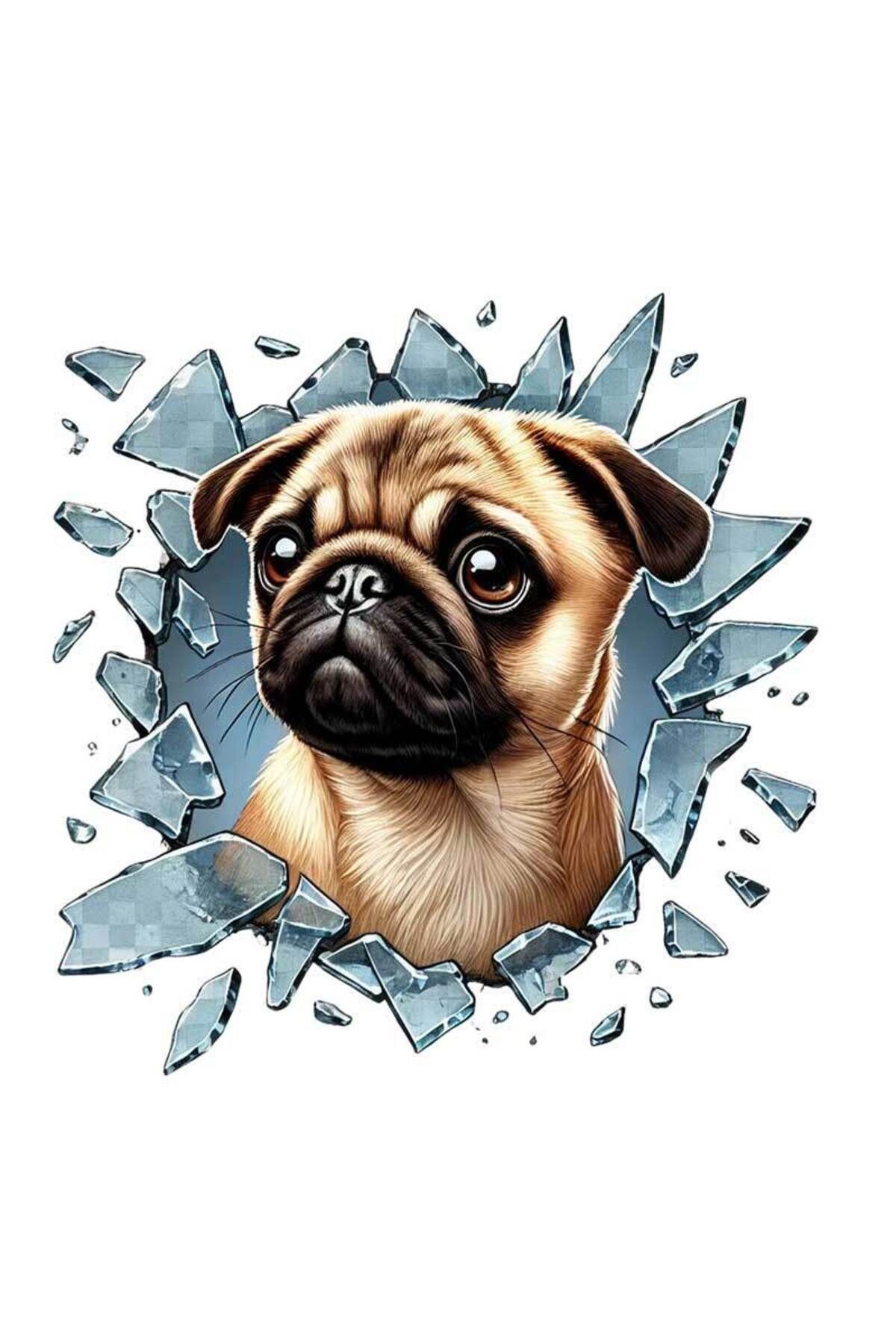 differenthome Fulcar French Bulldog Araç Stickerı