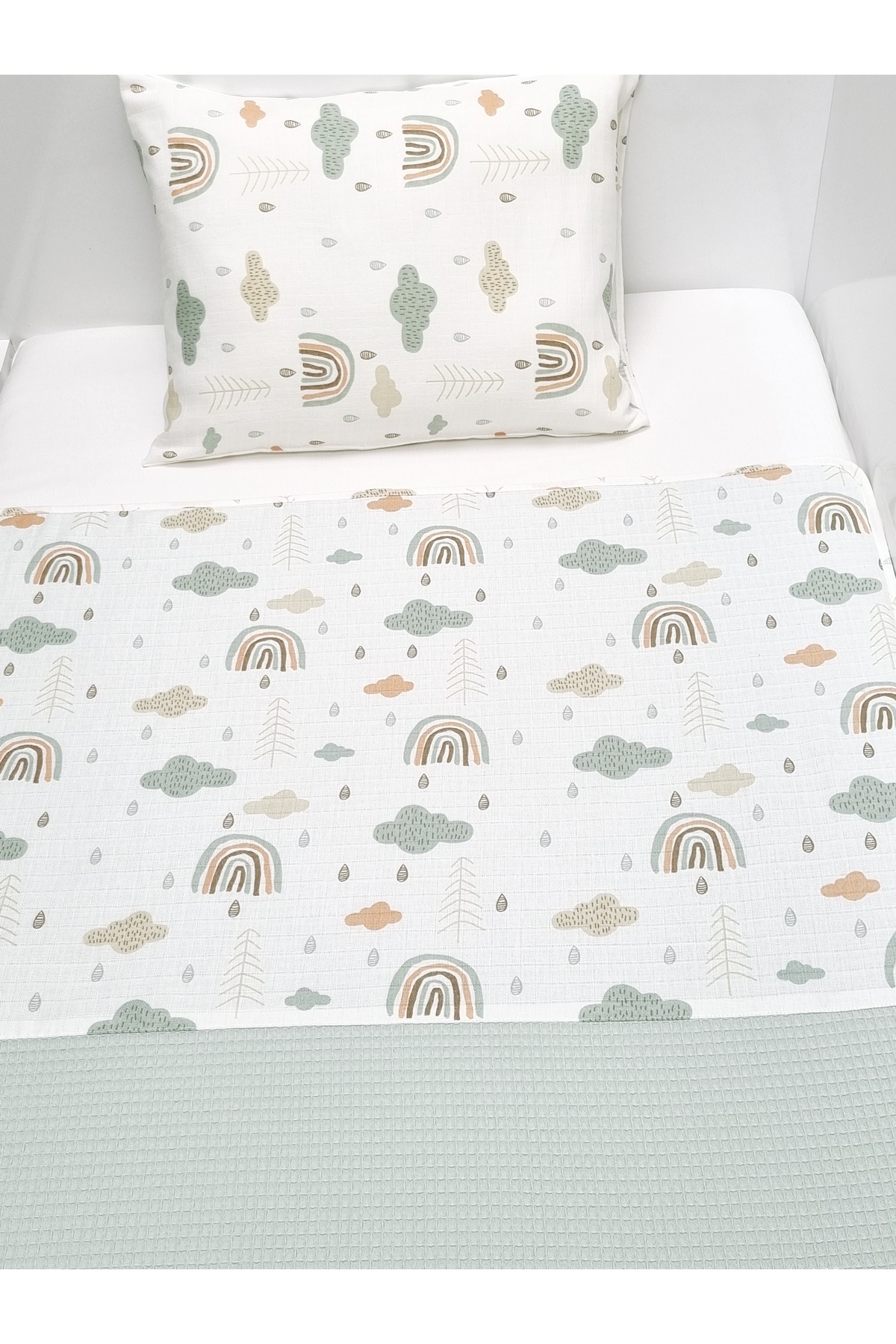 Yada Baby Müslin Waffle Pike Takımı Ve Yastık Kılıfı (80 X 120 CM) fotoğrafı 4 (önizleme)