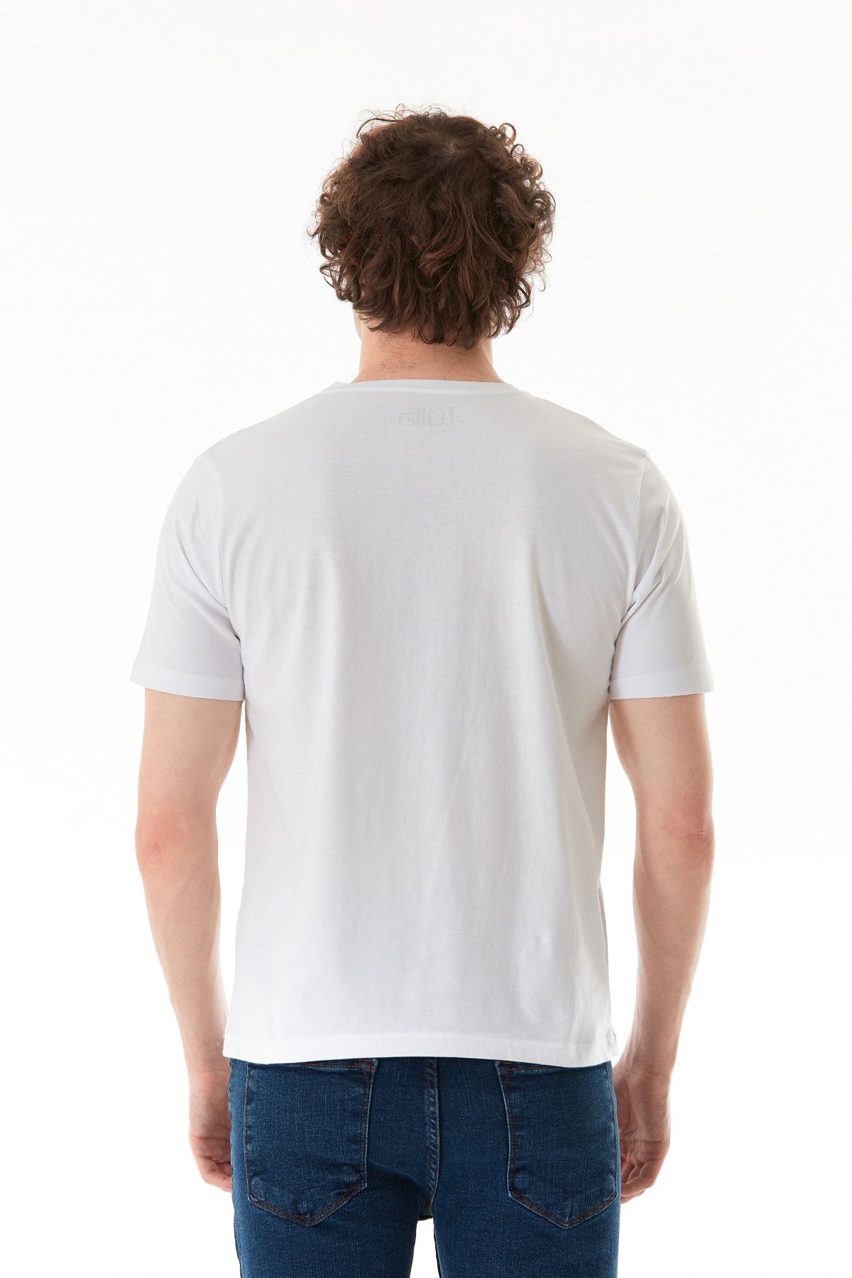 Fulla Moda-Tricou cu decolteu cu imprimeu cu text de noapte 4