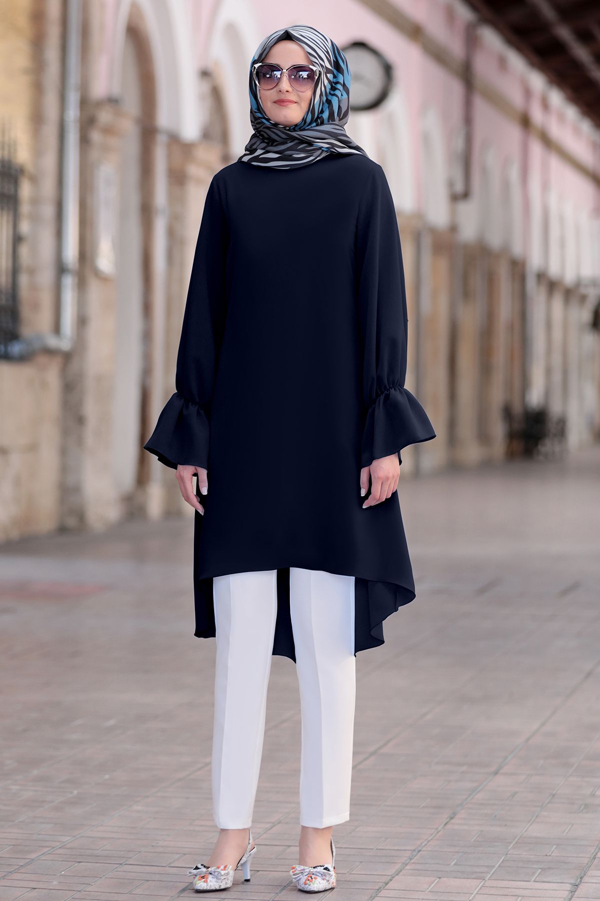 Raika Moda Feryal Büyük Beden Pantolon Tunik Tesettür Takım