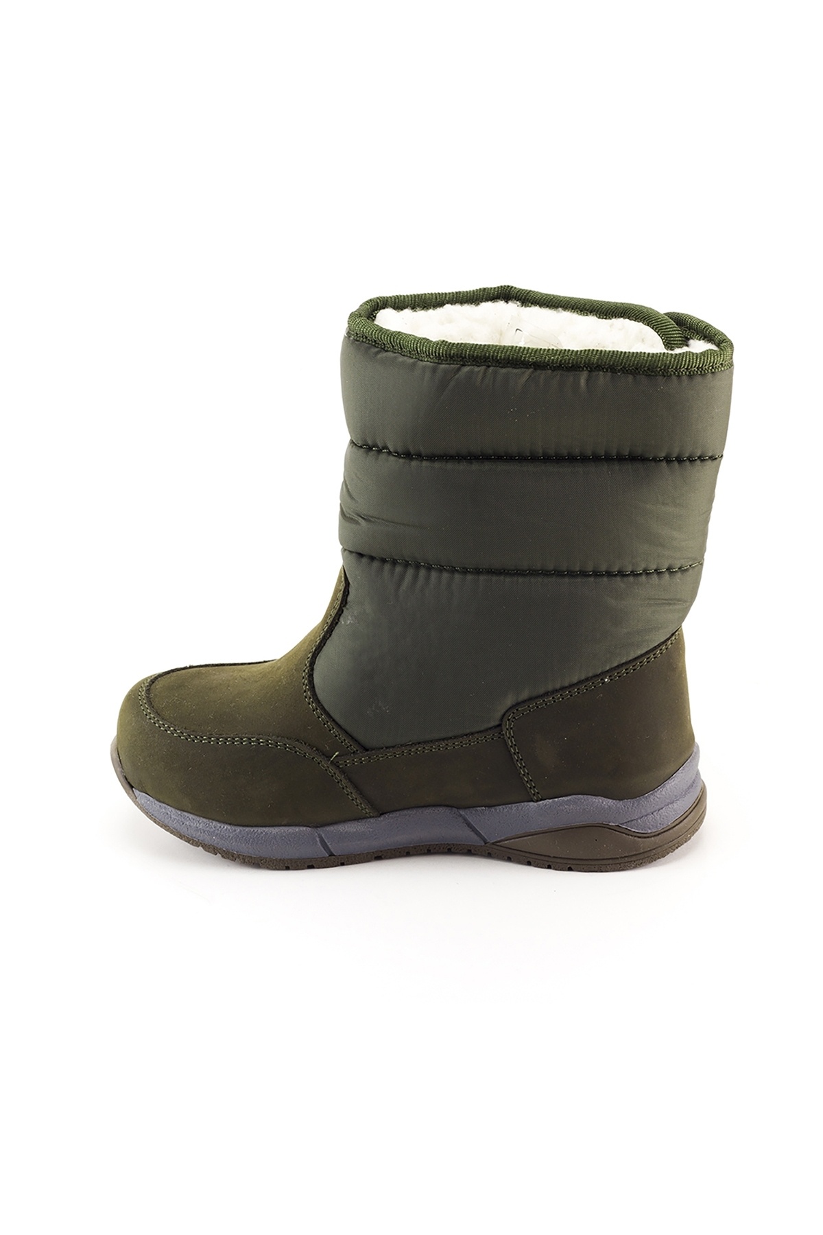 mnpc-Girl's Khaki Leather Orthopedic Supported Children's Boots 3