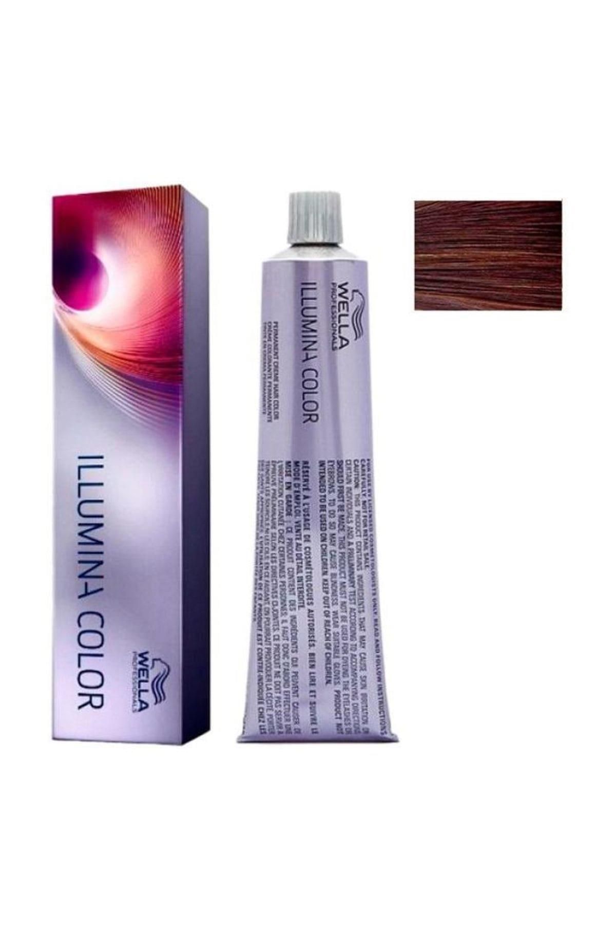Wella İllumina 5/35 Açık Altın Mahagoni Kahve Saç Boyası 60 ml