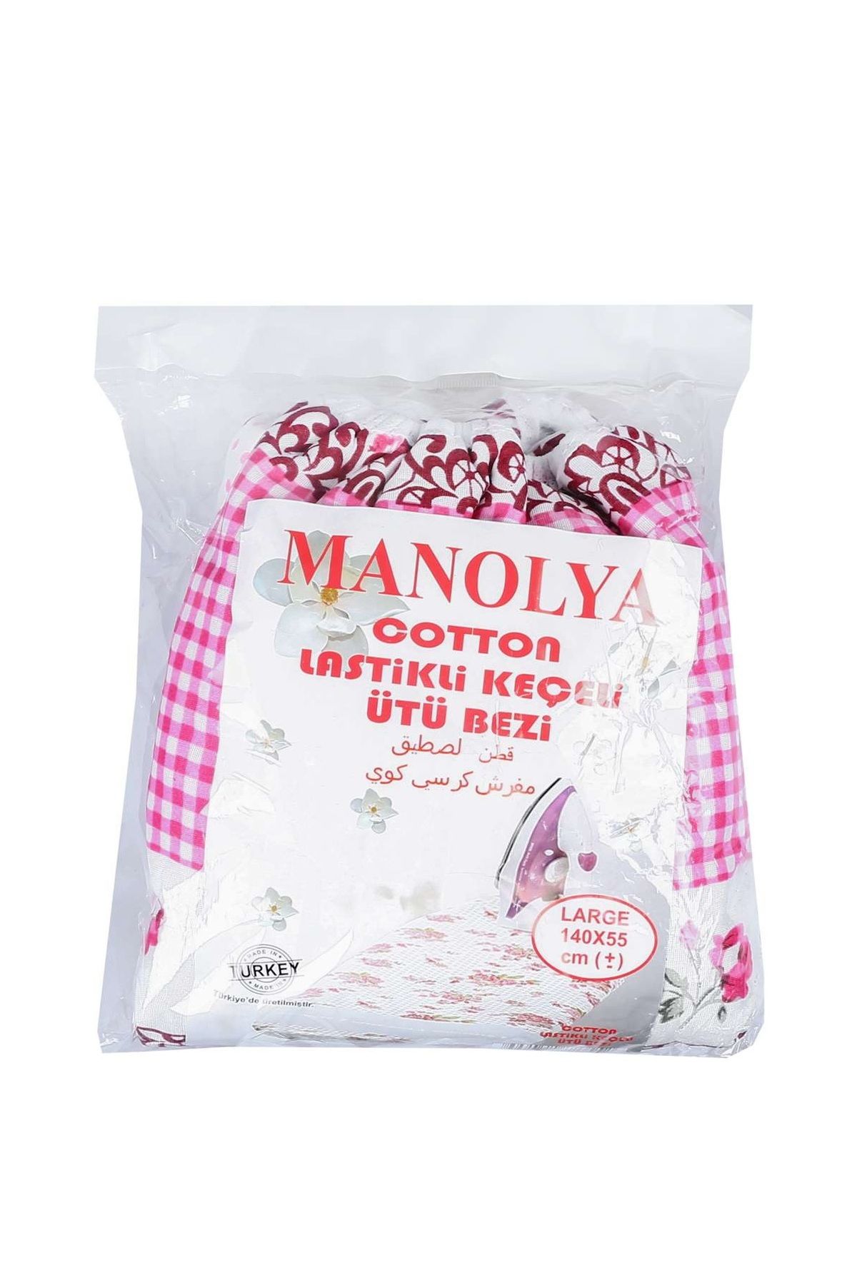 garaccu Dayanıklı Yıkanılabilir Ütü Masası Bezi Cotton Lastikli Keçeli