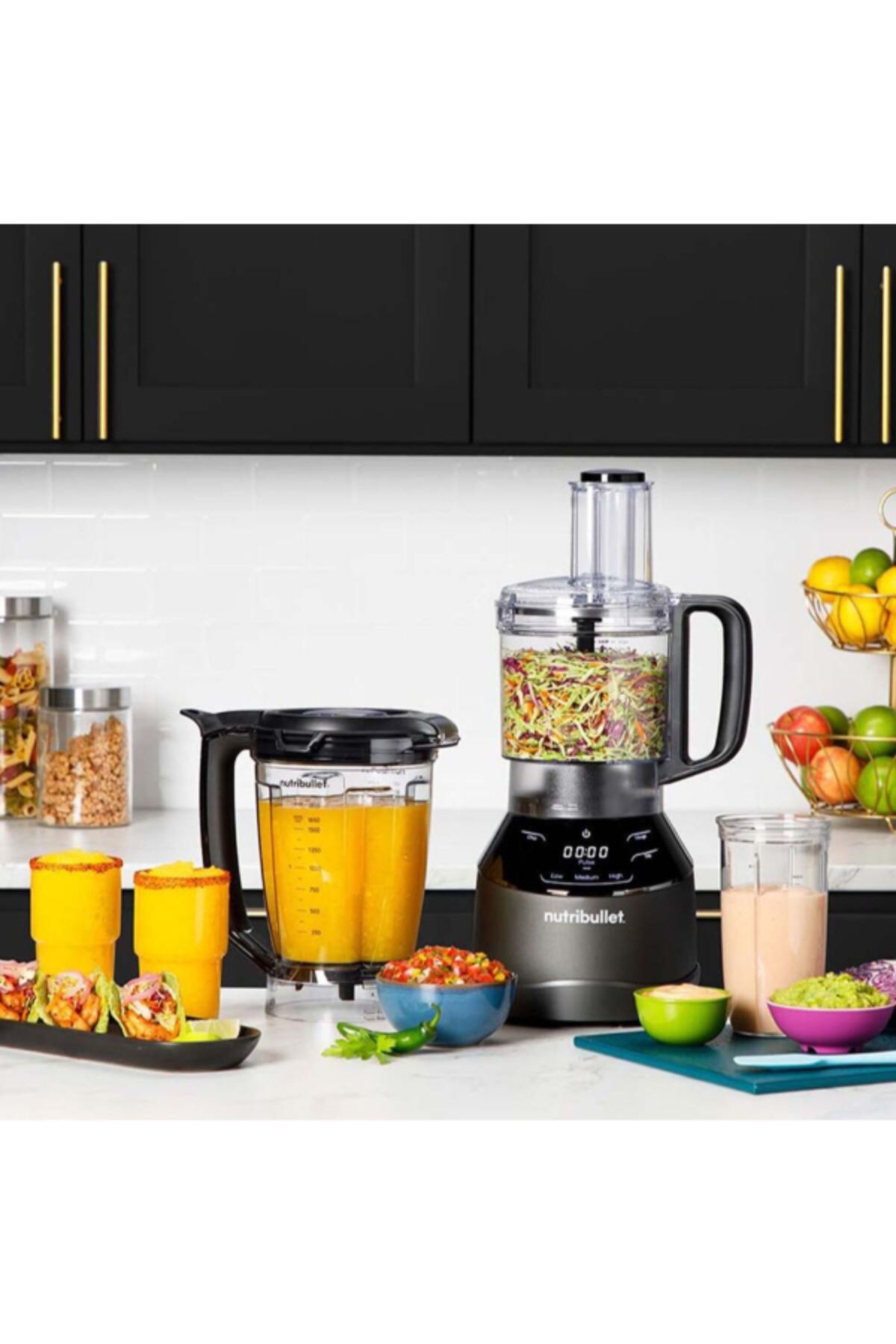 Nutribullet-1500W 3-in-1 High-Speed Multi-Functional Food Processor 1.8 L 3