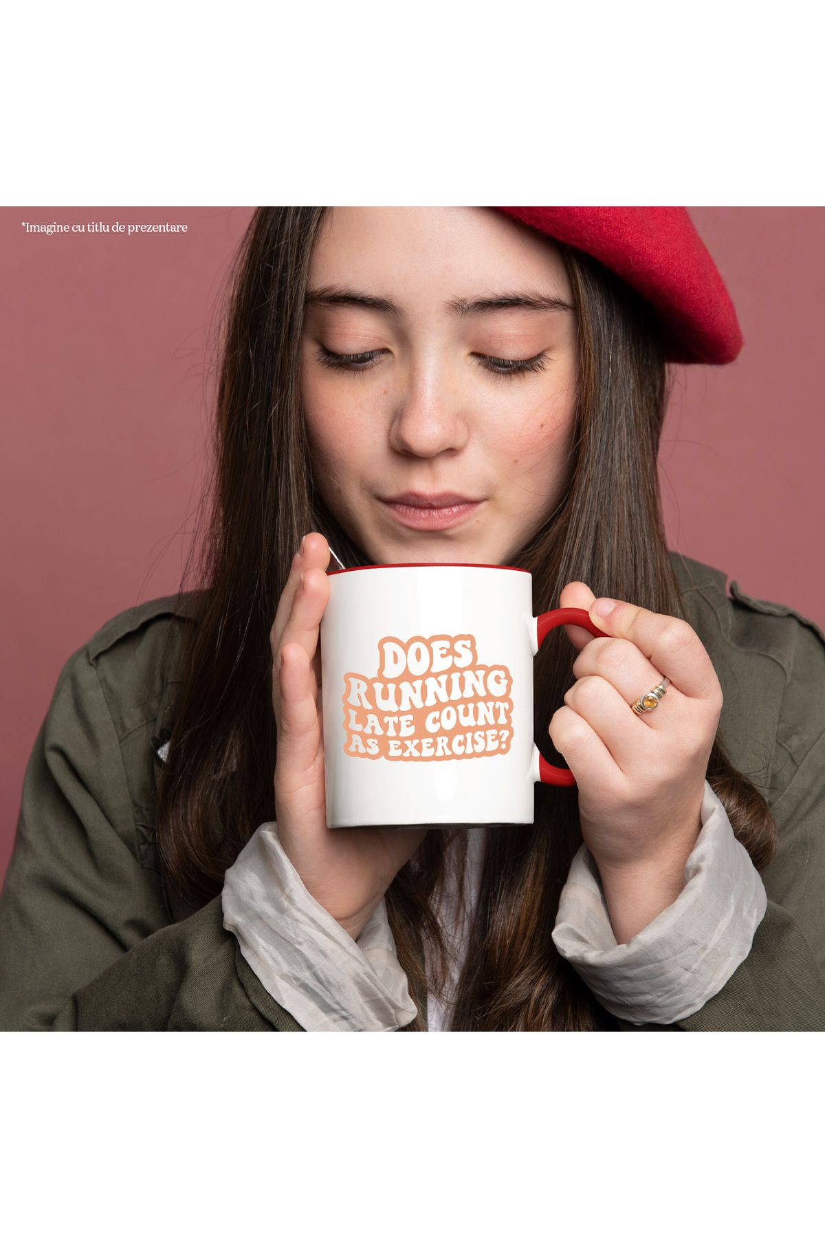 StoryGift Romania-Mug with comical message in English "Does running late count as exercise?" - late, With,STG 2