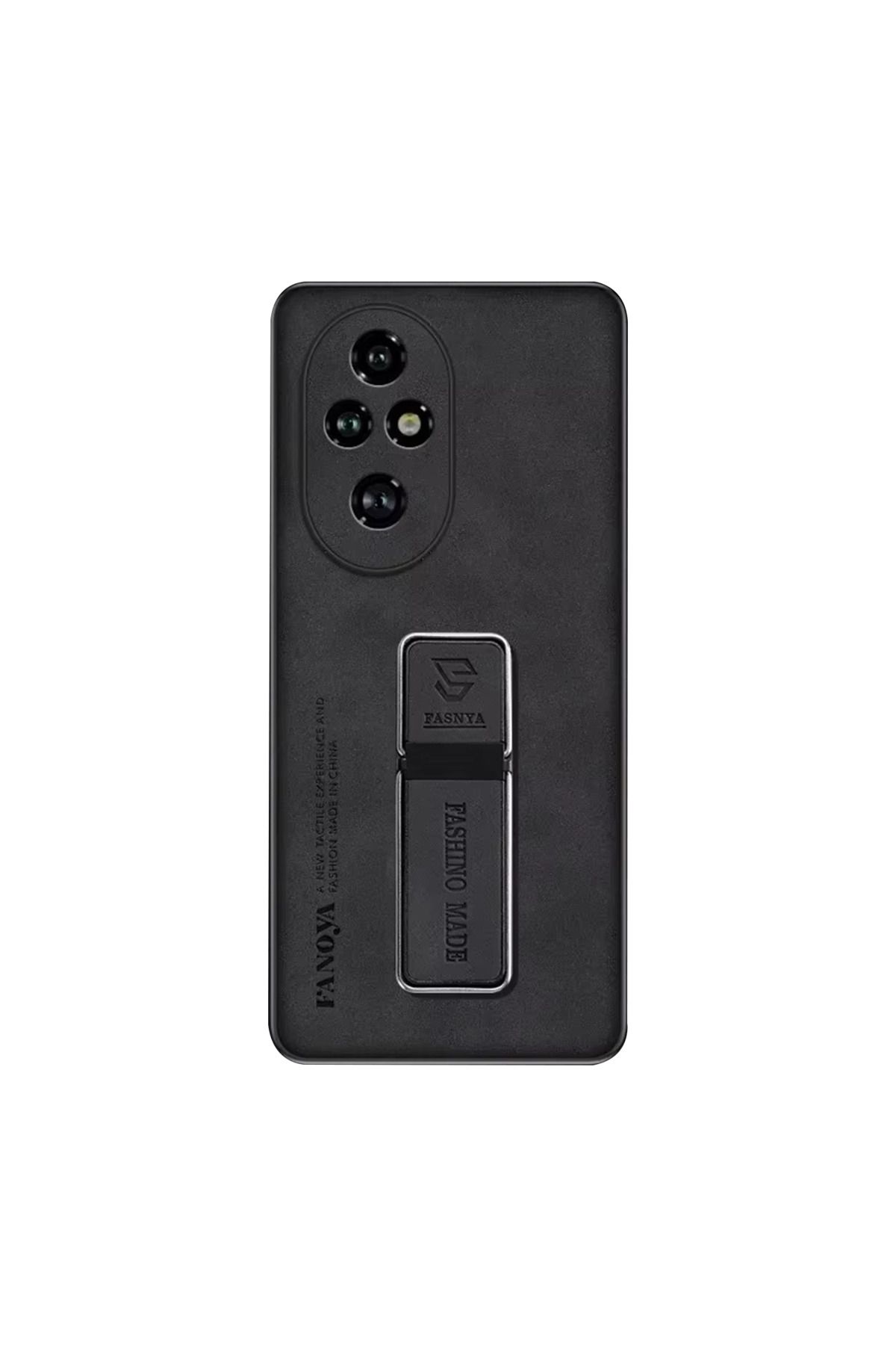 Microcase Honor 200 Pro ile Standlı Mıknatıslı Deri Kaplama Kılıf-AL5136