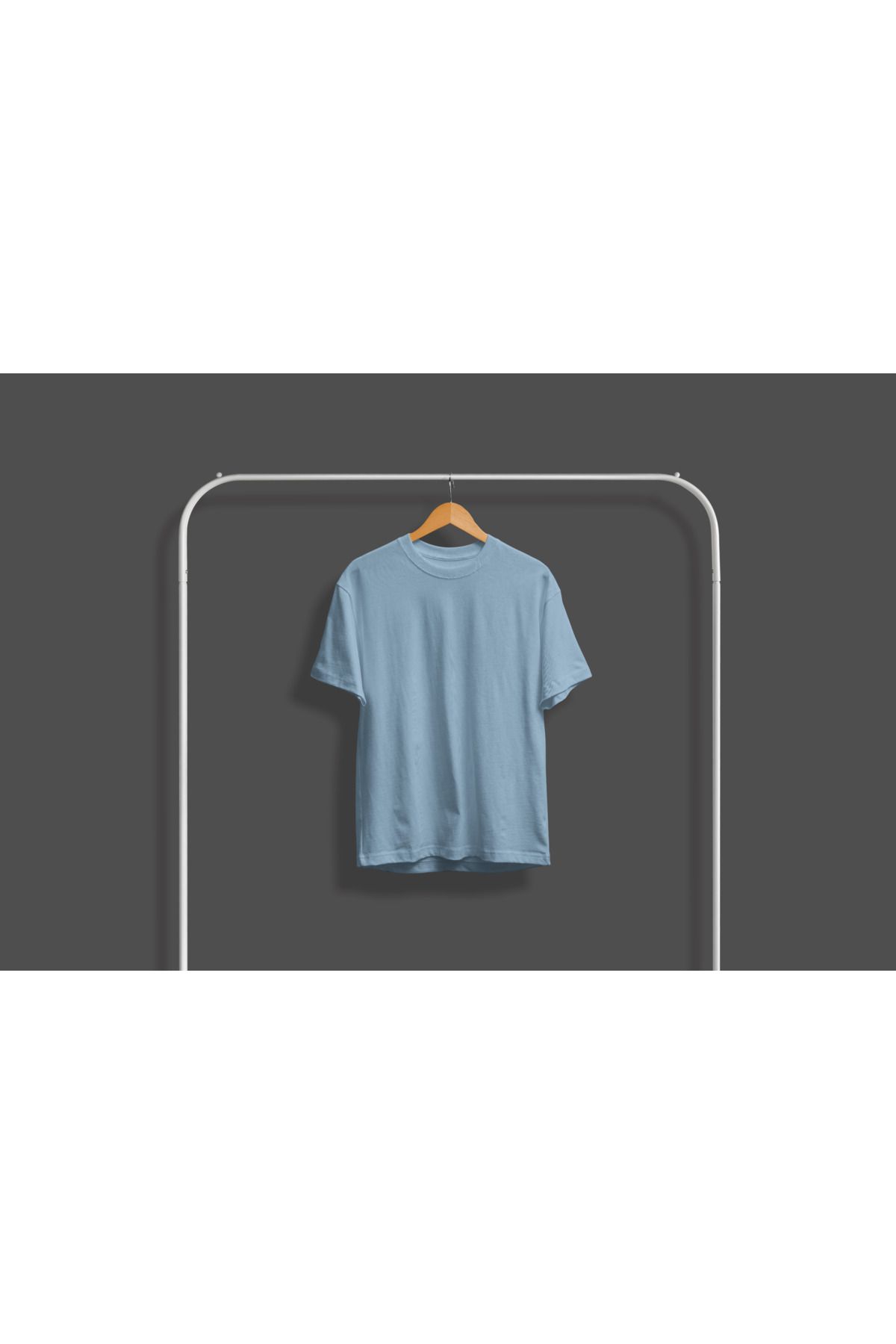 Elnim Erkek Bisiklet Yaka Pamuklu Oversize Tshirt