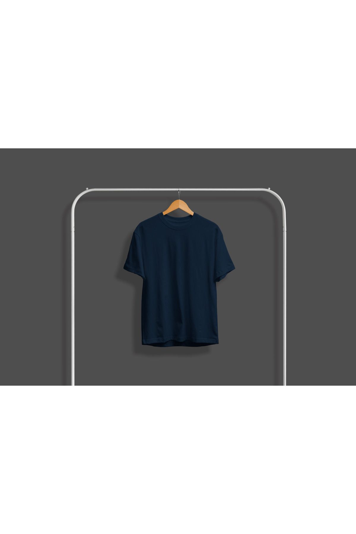 Elnim Erkek Bisiklet Yaka Pamuklu Oversize Tshirt