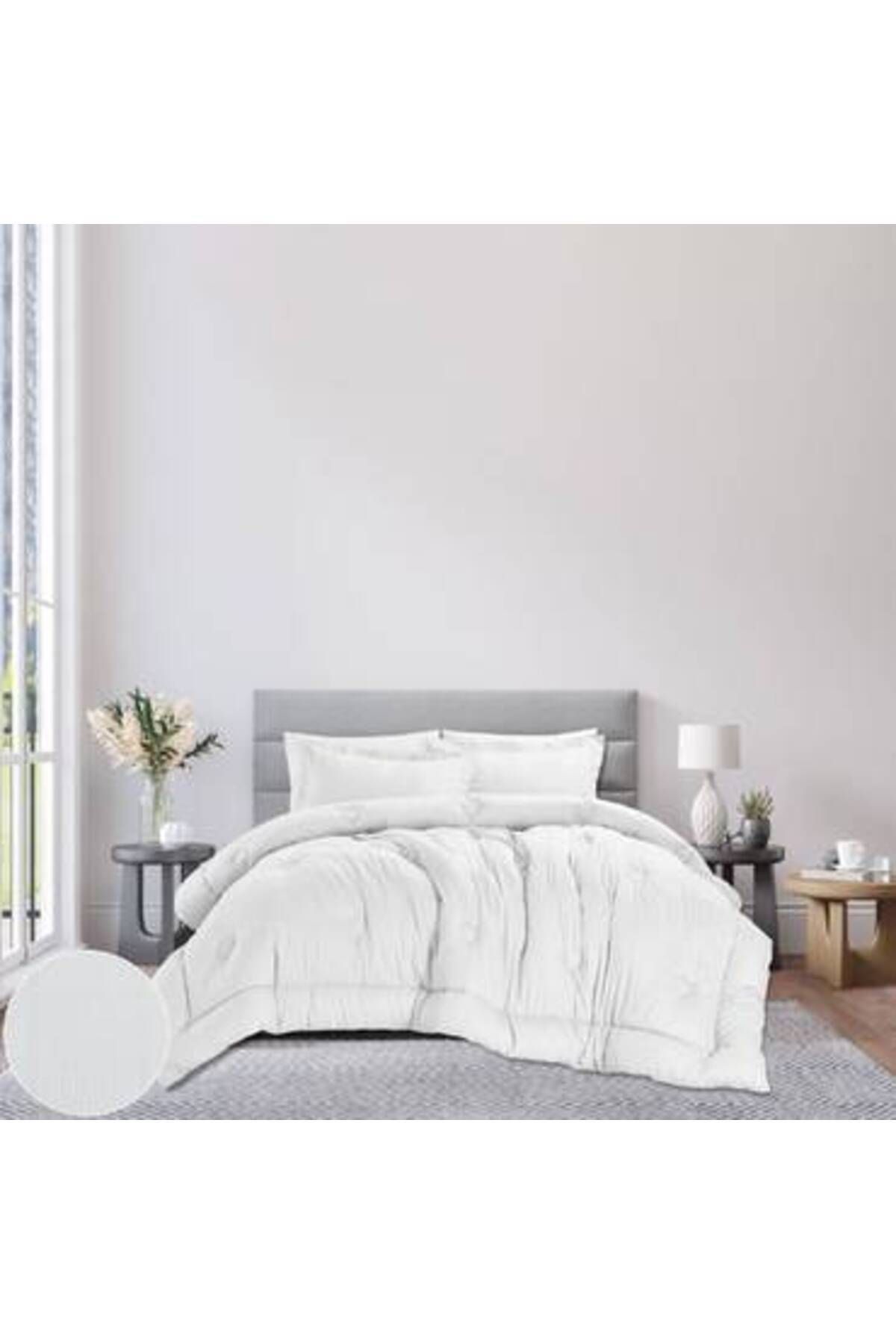 Canon-6-piece cotton double bed sheet set - with fixed filling 1