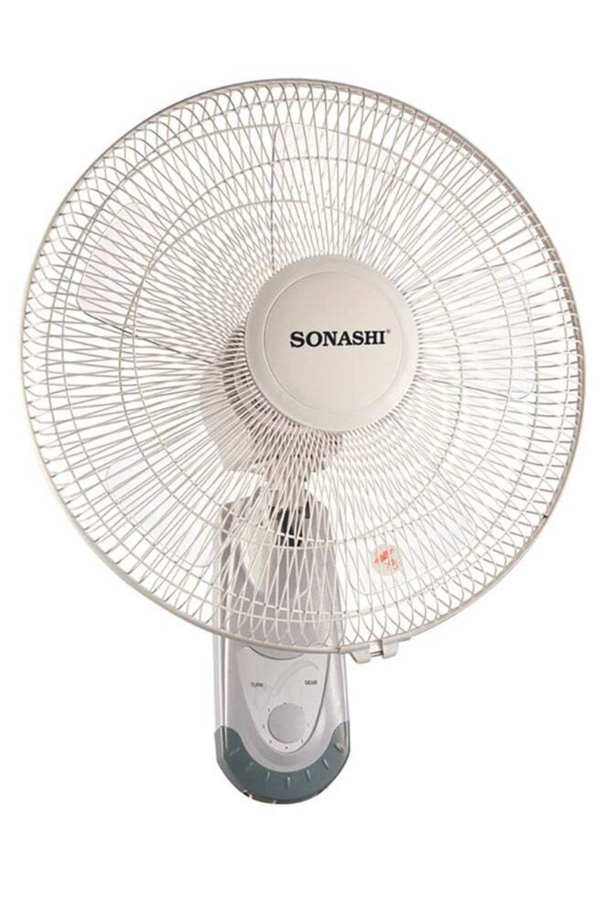 sonashi-16 Inch Wall Fan With 3 Speeds And Oscillation Function | Circulating Double String Switch With Over 1