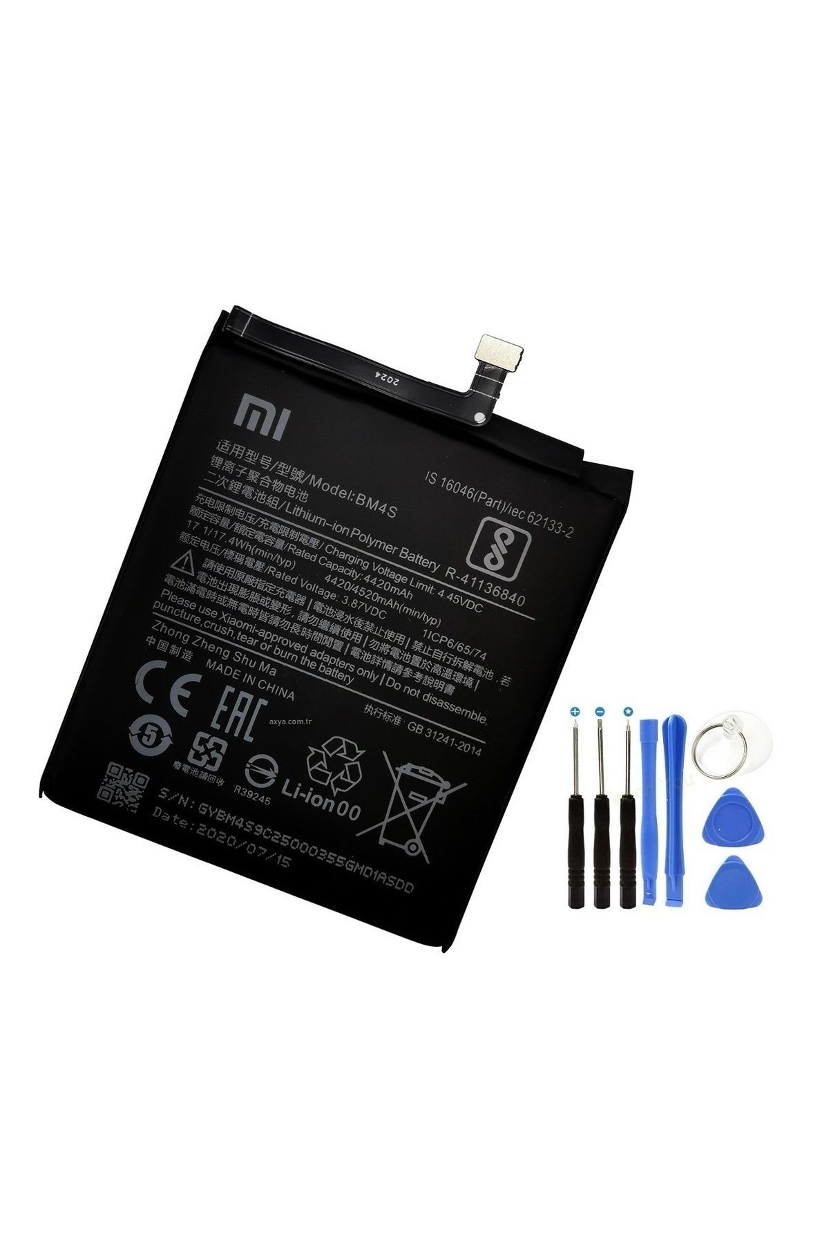 instatech Xiaomi Redmi 10X Pro Pil Batarya BM4S ve Tamir Set