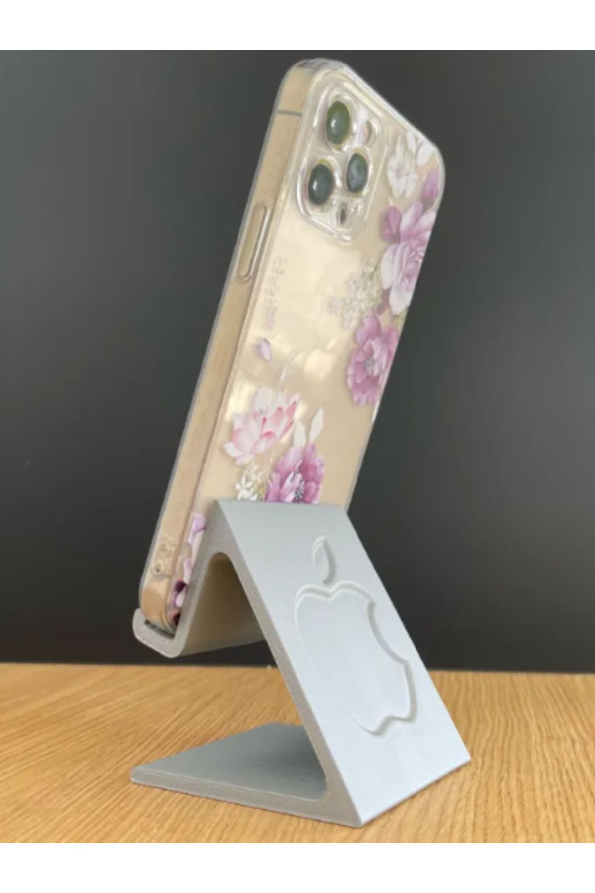 KonsolStation54 Masa Üstü Telefon Standı Apple Logolu