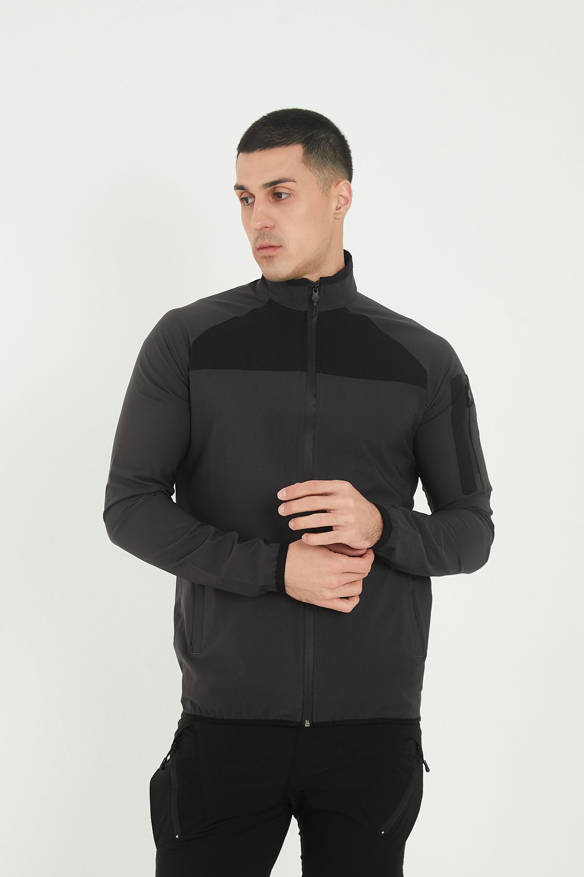 Camp Scoutland Camp260 Outdoor Tactical Su iticili Erkek Fermuarlı Taktik Sweatshirt