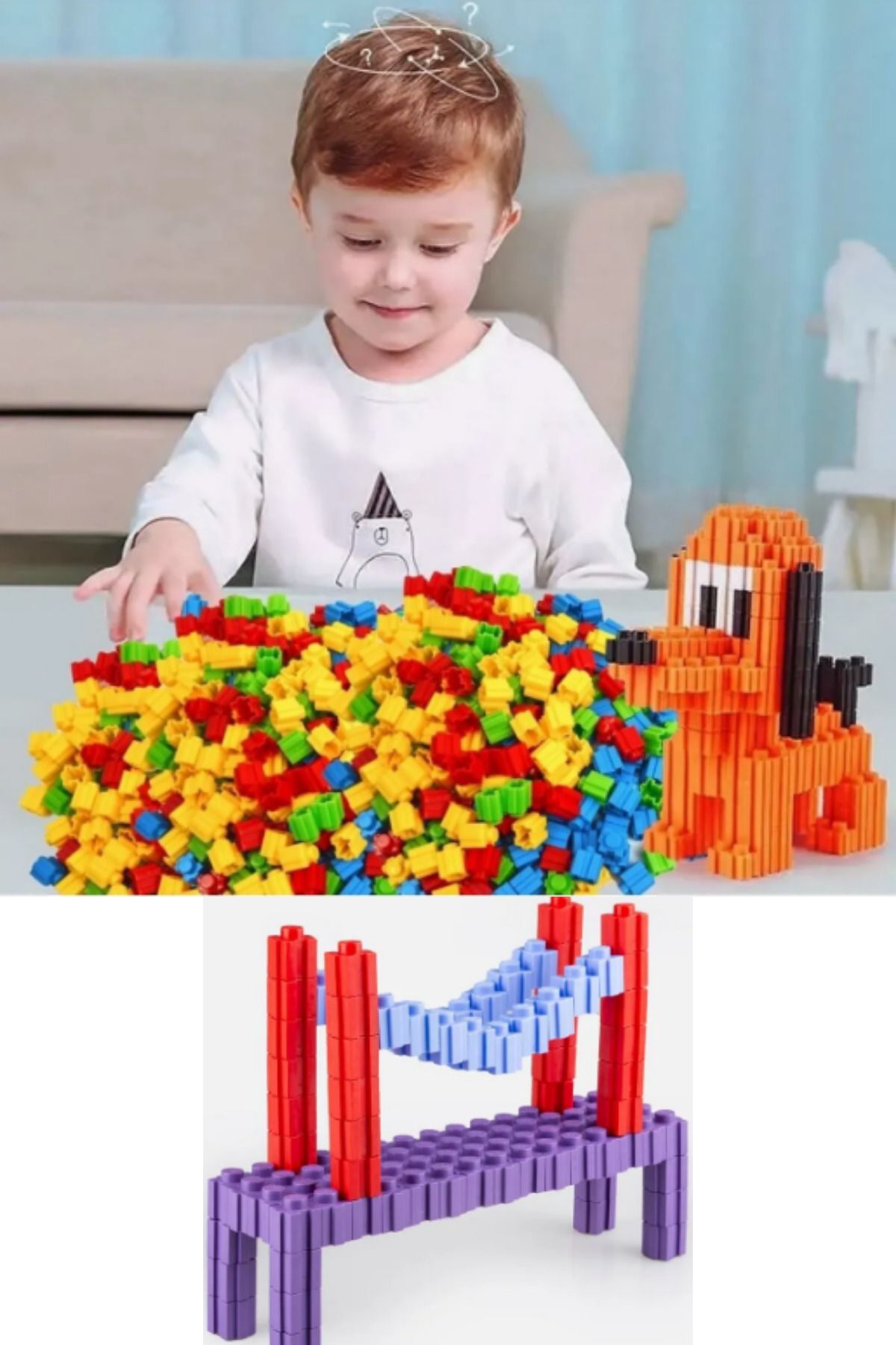 İntelliGames-Master Ticktock Blocks Educational and Snap Toy Educational Ticktock Blocks 120 Pieces 4
