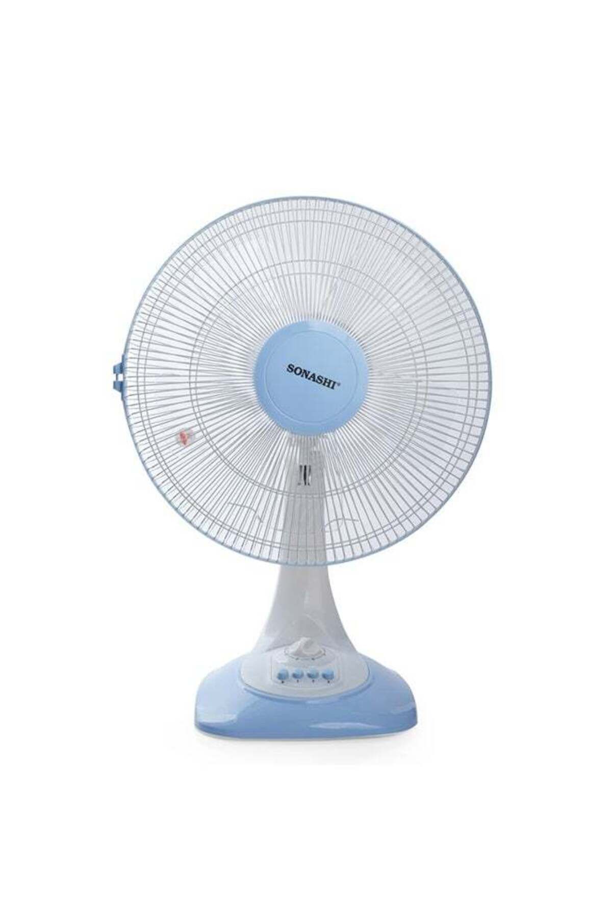 sonashi-16 Inch Desk Fan With 3 Speeds - Oscillation Functions | Streamlined Portable Design With 5 Blades A 1