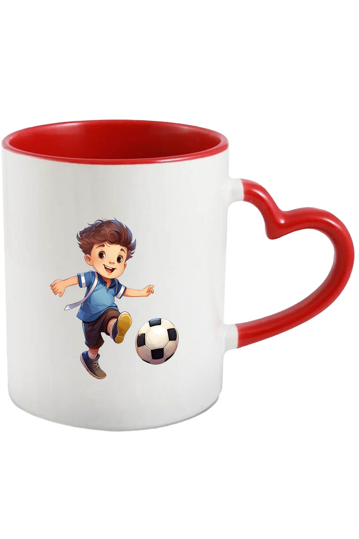 StoryGift Romania Cana Cu Un Baietel Care Joaca Fotbal | Pasiune | Talent | Dedicare | Minge | Ant, Cu ,stg - One Size