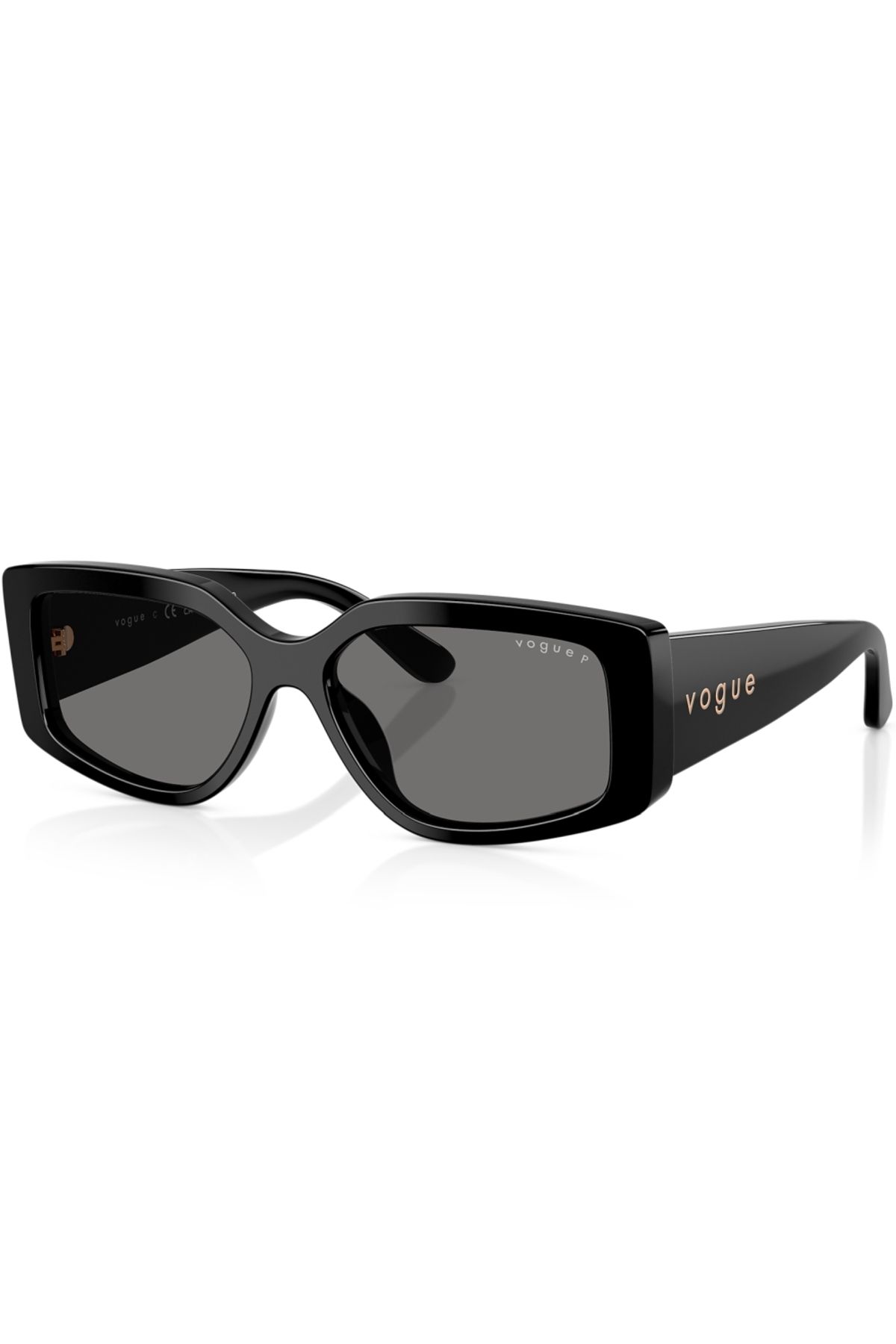 Vogue Ochelari De Soare Polarizați Pentru Femei Vogue Vo5642su W44/81 55, Plastic, Negru, 55 Mm Femeie - One Size