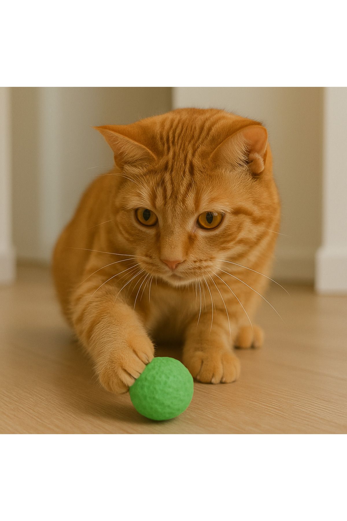 Fauna Pet Supplies Sünger Kedi Oyuncağı – Yumuşak ve Sessiz Top (4cm)