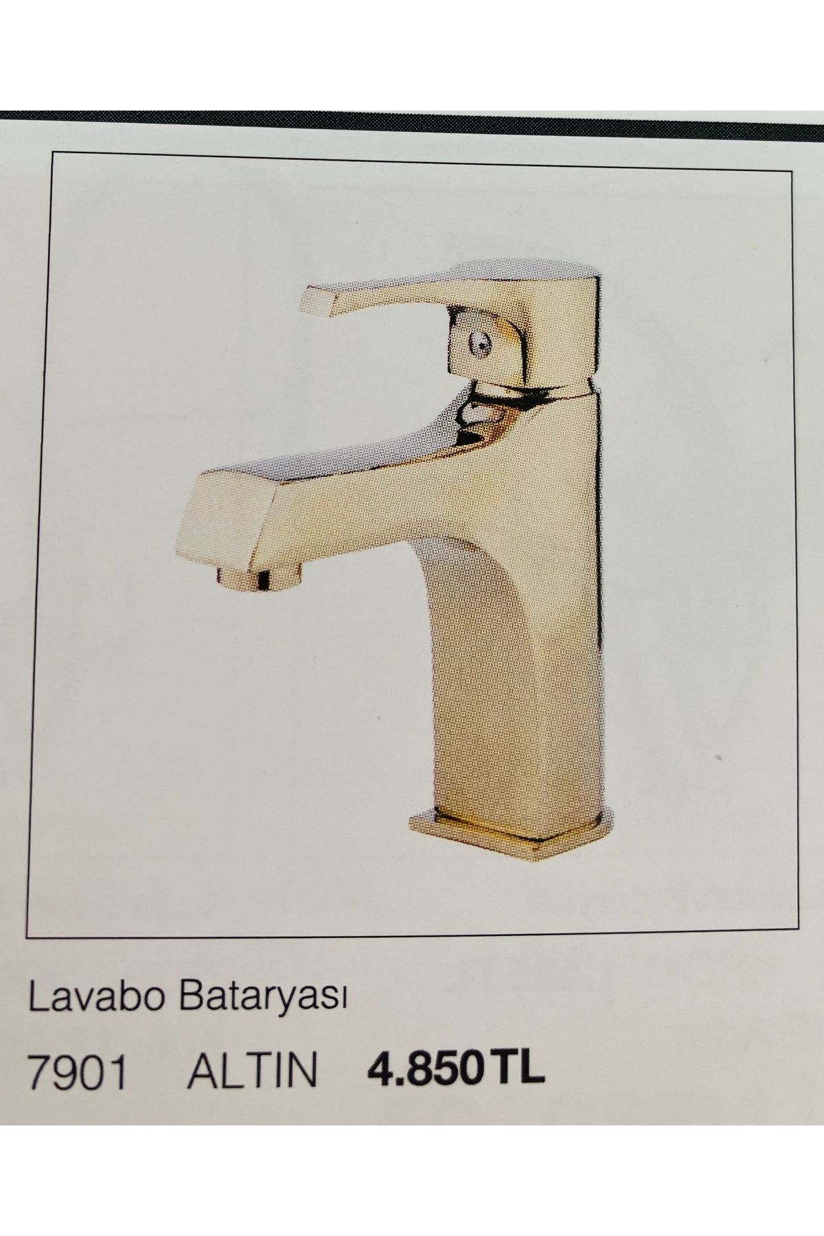 Fym Altın Gold Lavabo bataryası