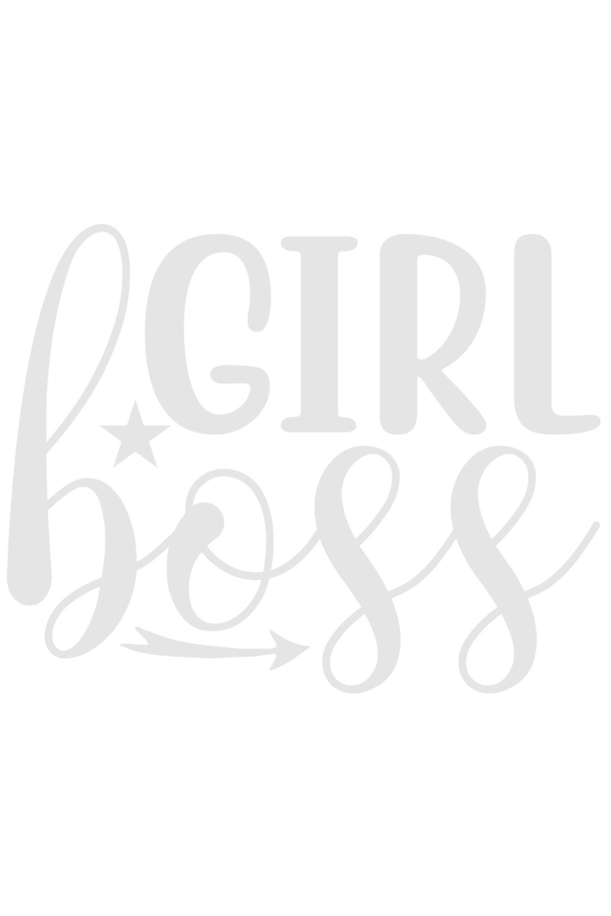 StoryGift Romania Sticker Exterior Cu O Steluta Si Textul In Engleza "girl Boss" - Fata Sefa Afacere Bogatie - One Size