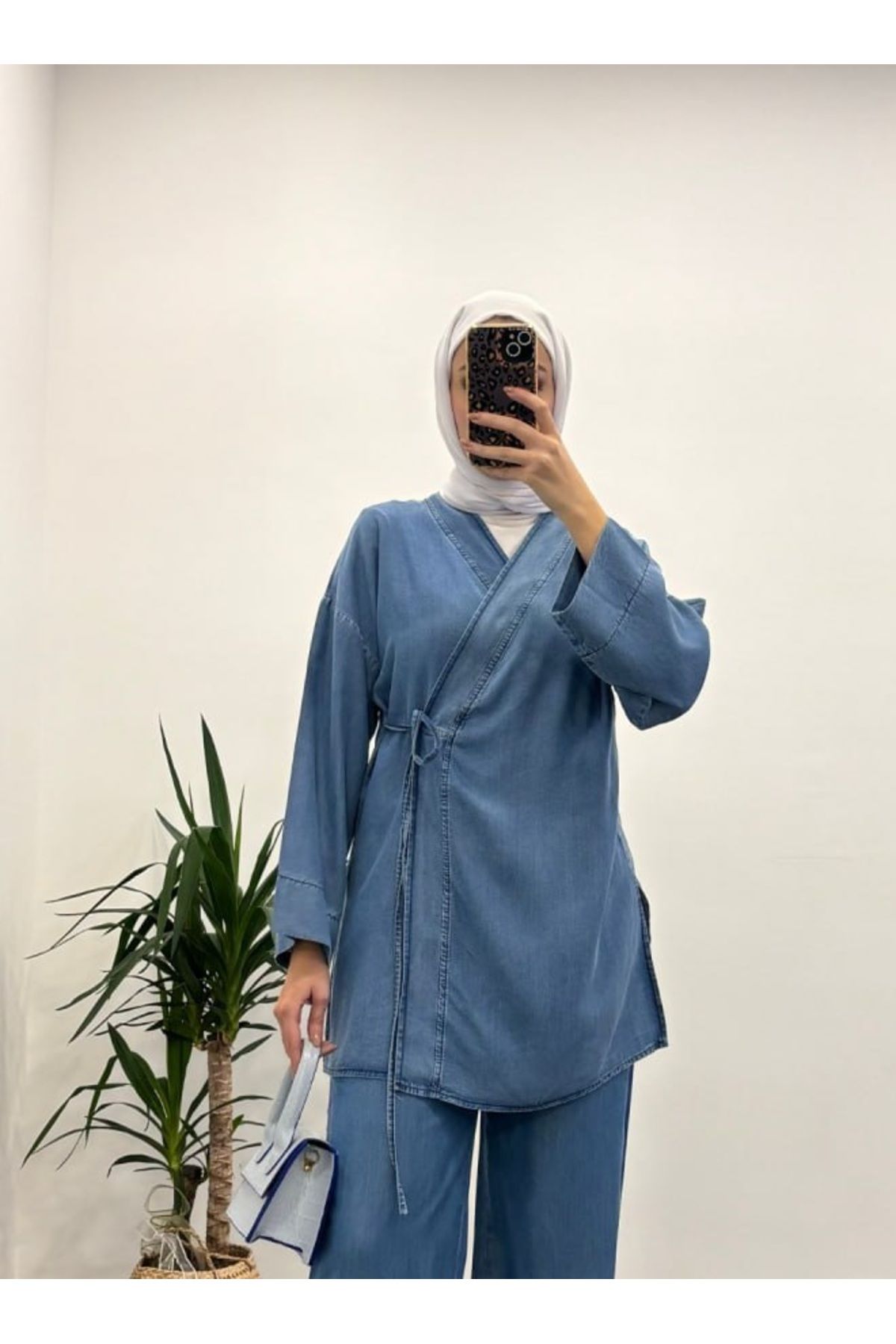 Suede Style 5221 - Kot Bağcıklı Gömlek