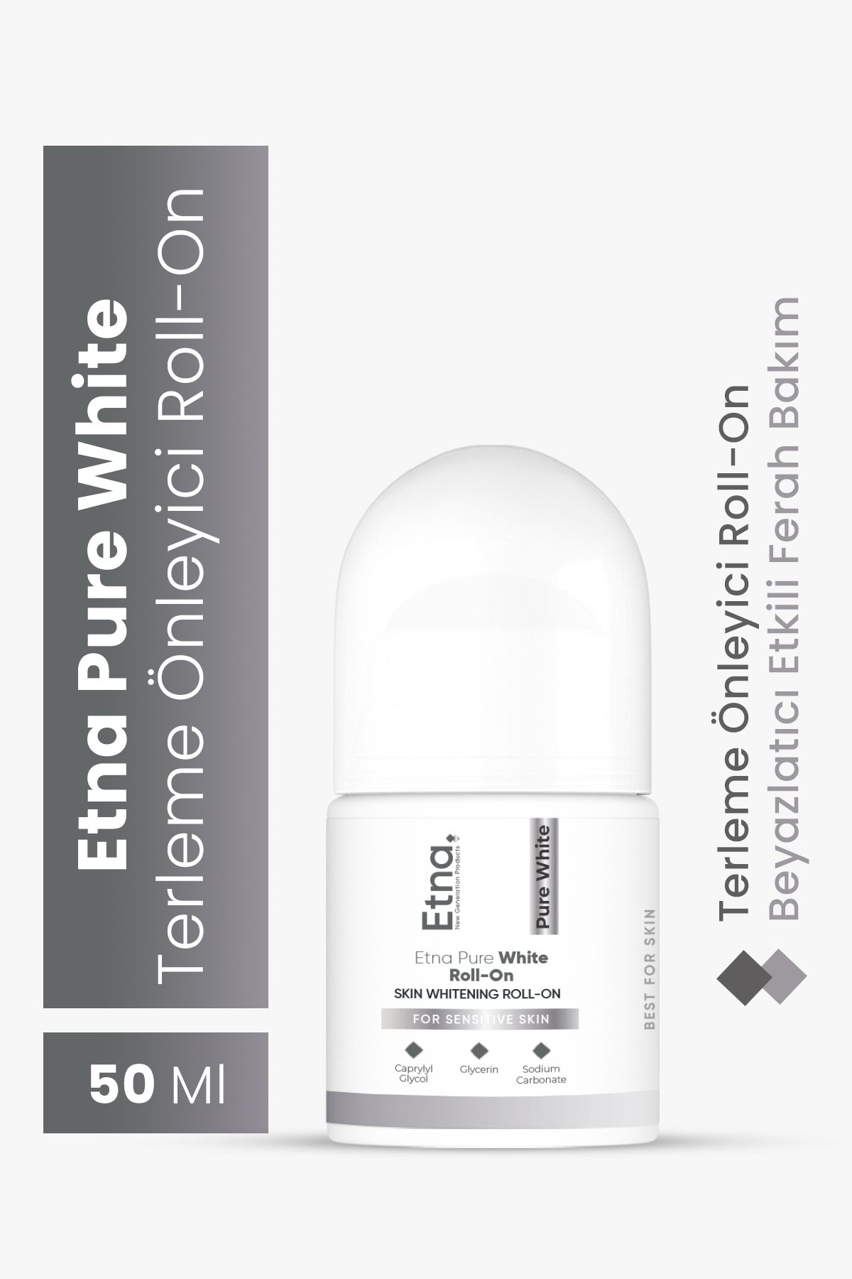 Etna Pharma Pure White Terleme Önleyici & Beyazlatıcı Roll-On 50 ML