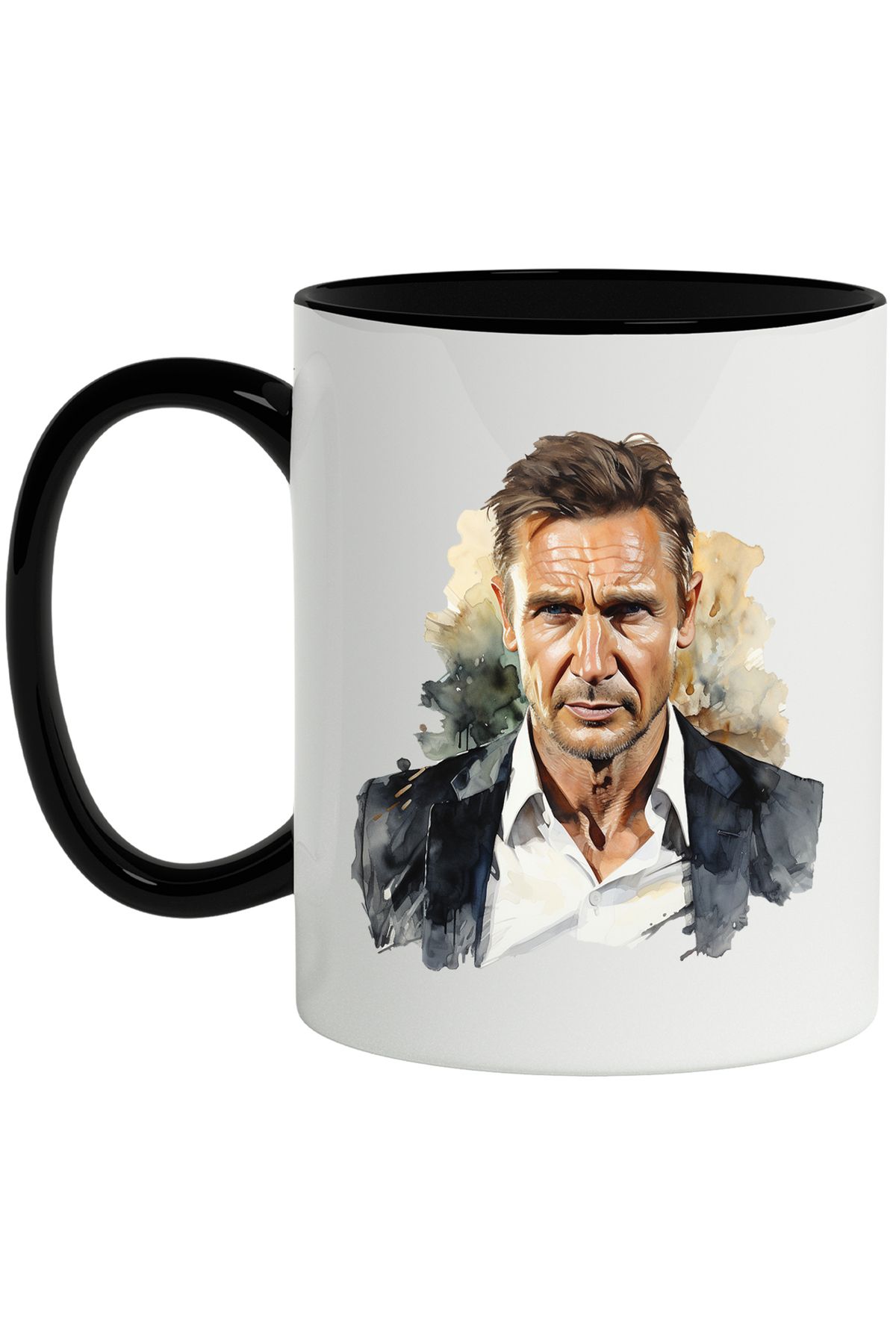 StoryGift Romania Cana Cu Liam Neeson, Actor, Celebritate, Hollywood, Multicolor 330 Ml, Ceramica , Cu ,stg - One Size