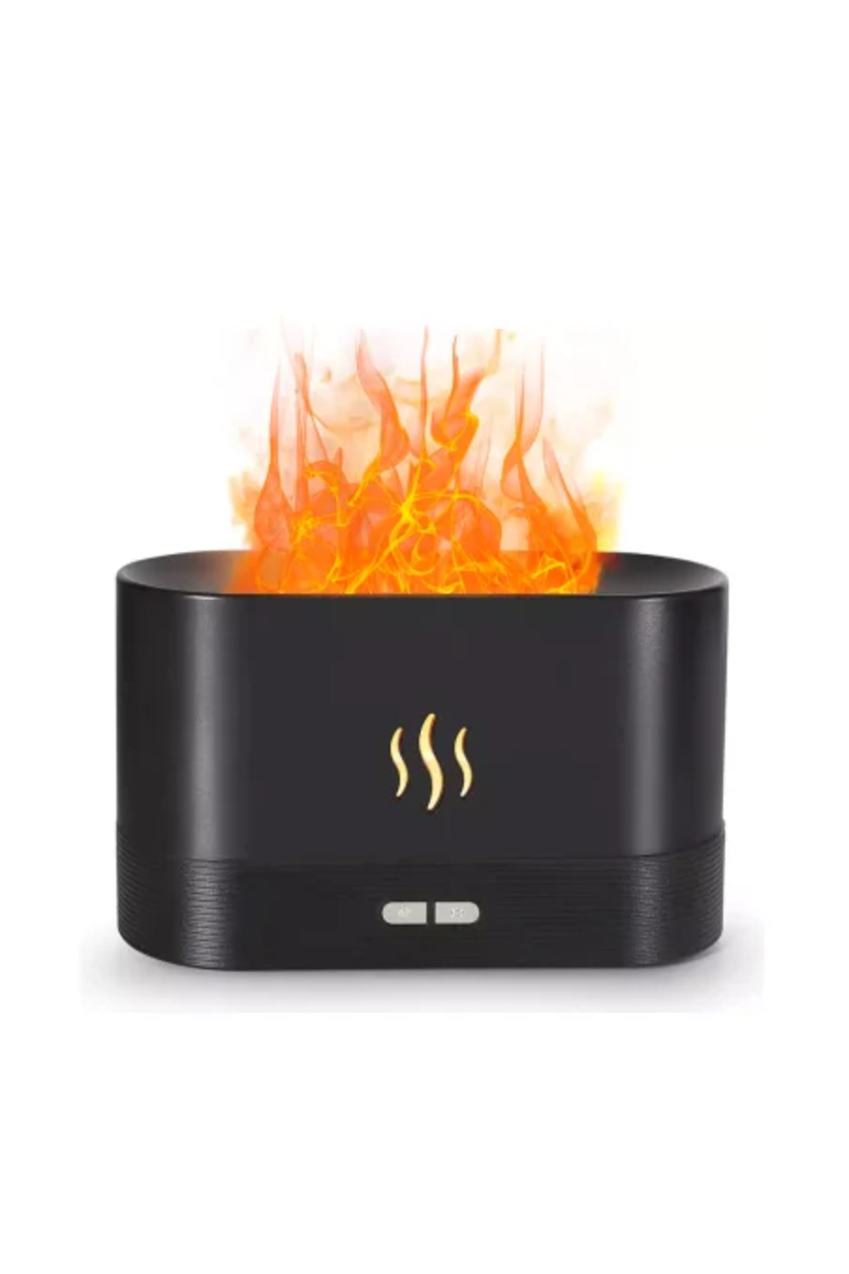 MACVI-Macvi® Aromatherapy Diffuser and Humidifier with Flame Effect, Ultrasonic, 180 ml, Black 1