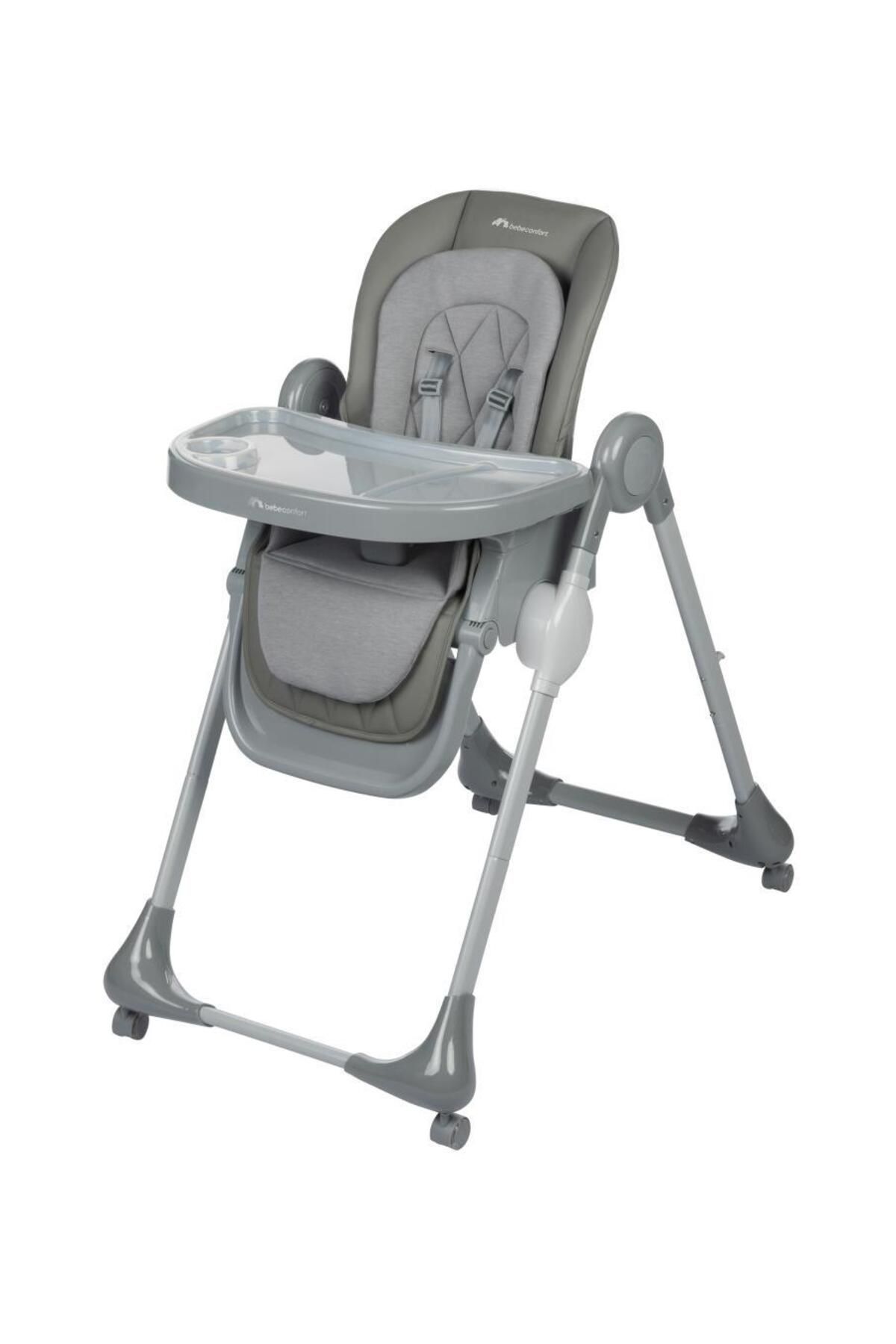 BEBE CONFORT Bebeconfort Olea Katlanabilir Tekerlekli Mama Sandalyesi Mineral Grey