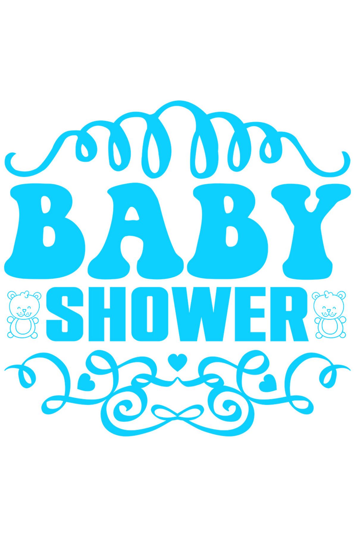 StoryGift Romania Sticker Exterior Pentru Bebelusi Cu Mesajul In Engleza "baby Shower" Baita Parinti , Vinyl - One Size