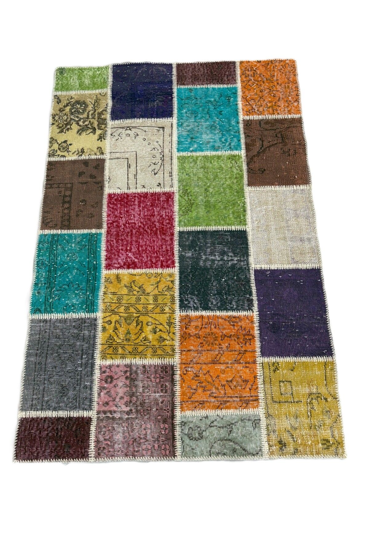 1001Rugs Patchwork El Halı 120 x 180