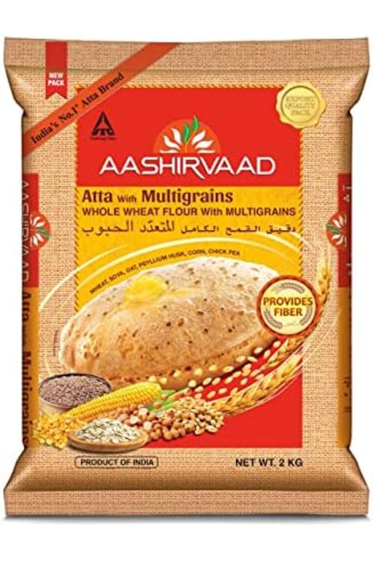 AASHIRVAAD-Whole Wheat Flour Atta with Multi Grains 2kg 2