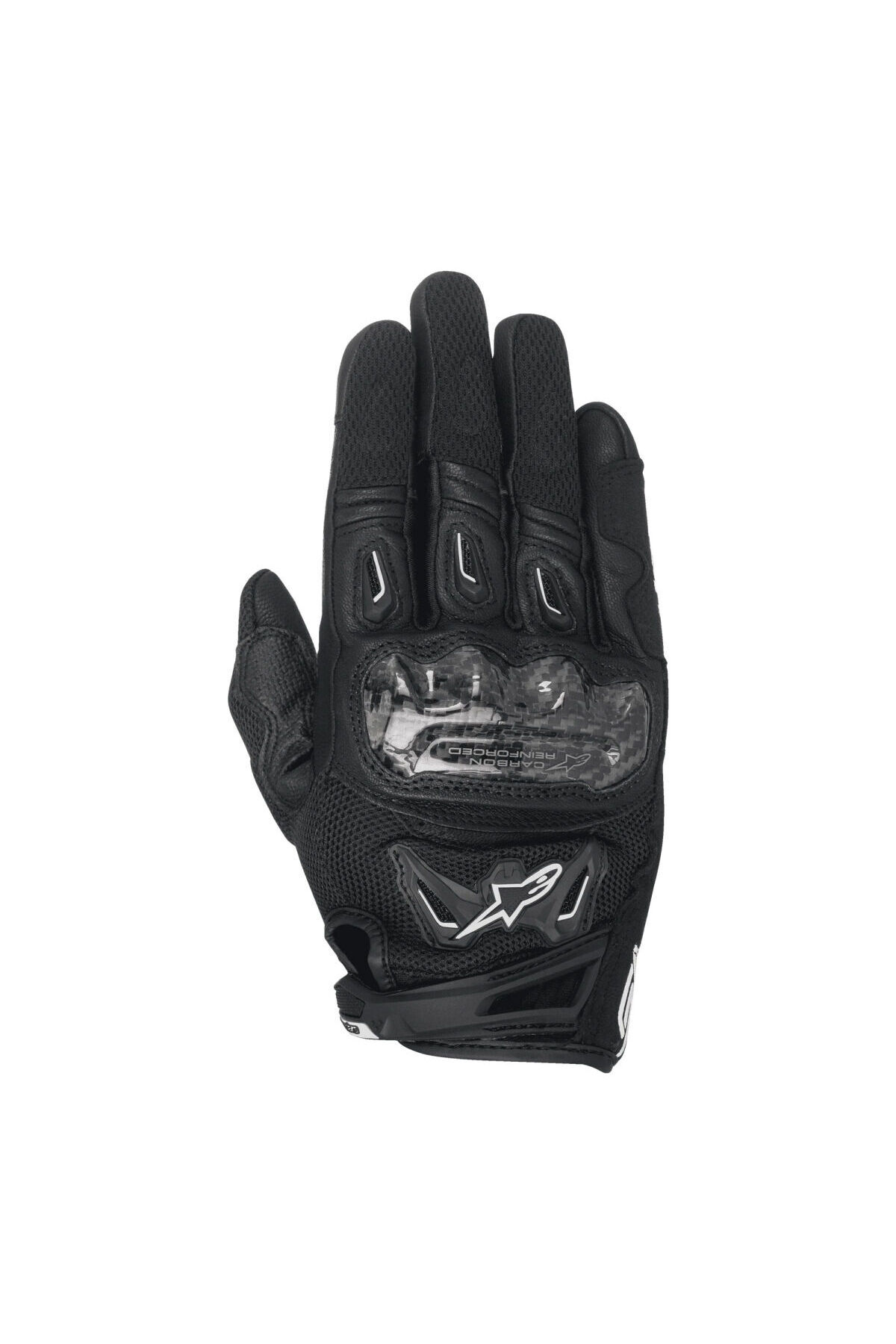 Alpinestars Stella Smx-2 Air Carbon V2 Korumalı Kadın Motosiklet Eldiveni Siyah
