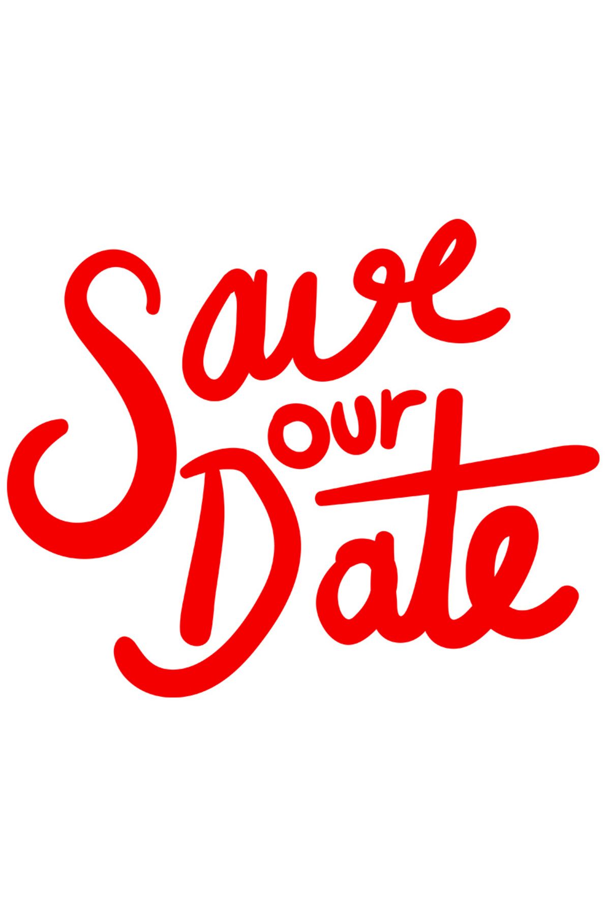 StoryGift Romania Sticker Eticheta 40cm Exterior Cu Mesajul In Engleza "save Our Date" - Salveaza Intalnirea Noa - One Size