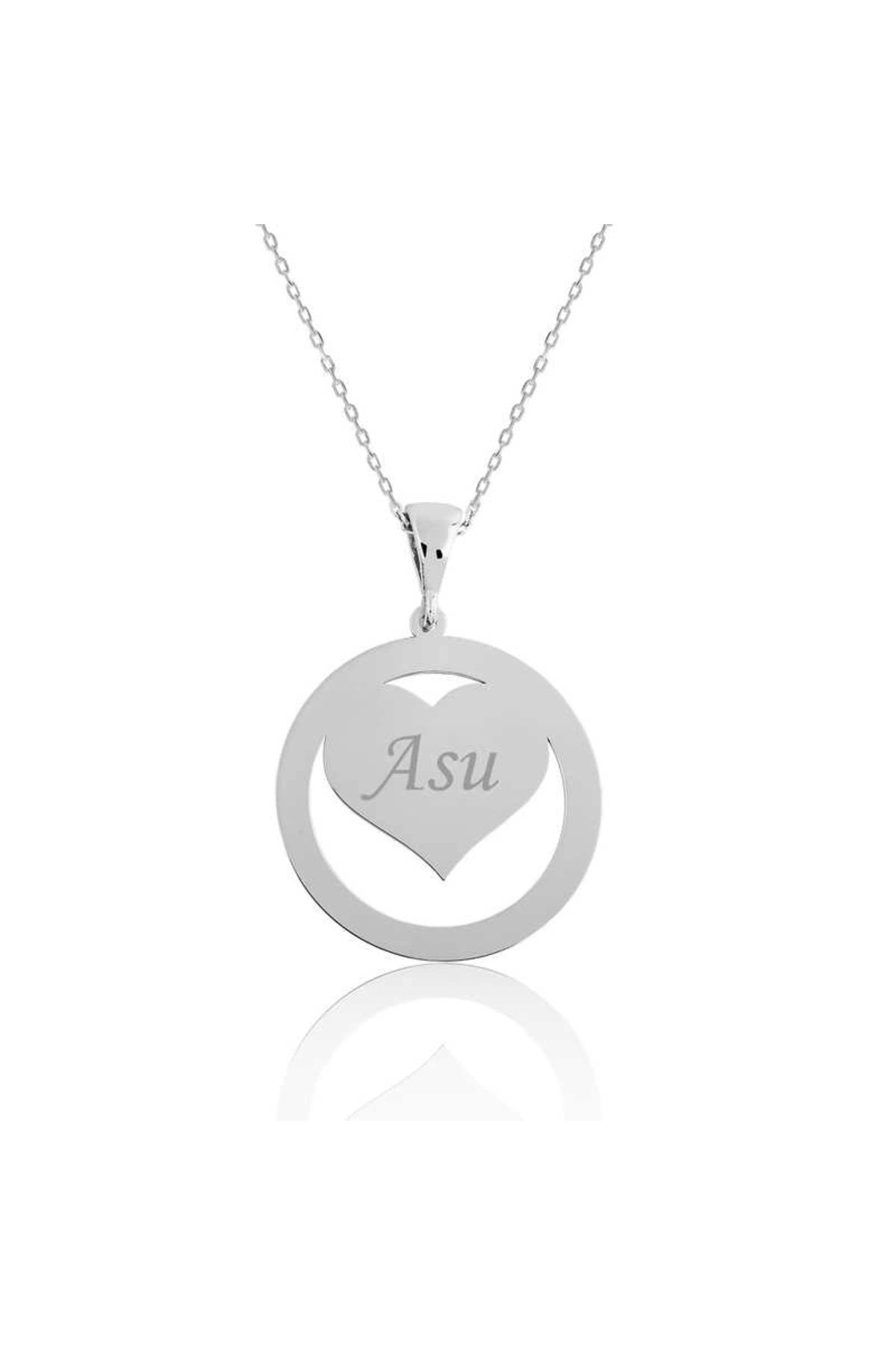 luz&pos Gümüş Aşk Çemberi İsimli Kolye