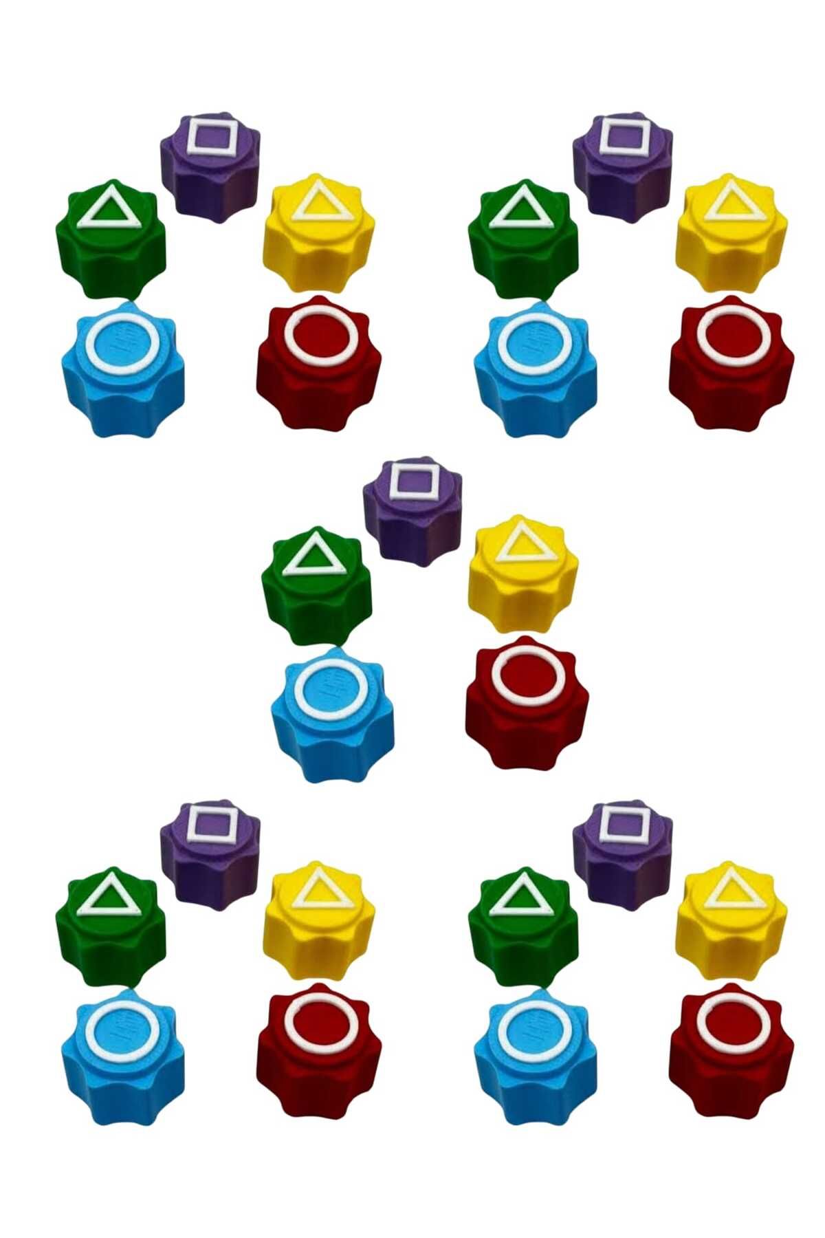 Orko Toys 5 Set Squid Game 5 Taş Oyunu Beştaş Renkli Taşlar