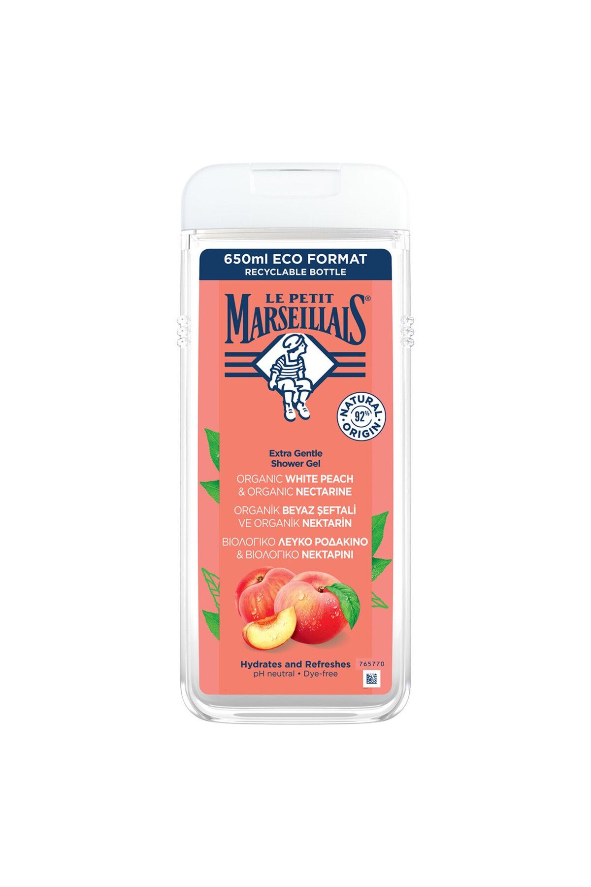 MATMEL Le Petit Marseillais Duş Jeli Beyaz Şeftali & Nektarin 650Ml