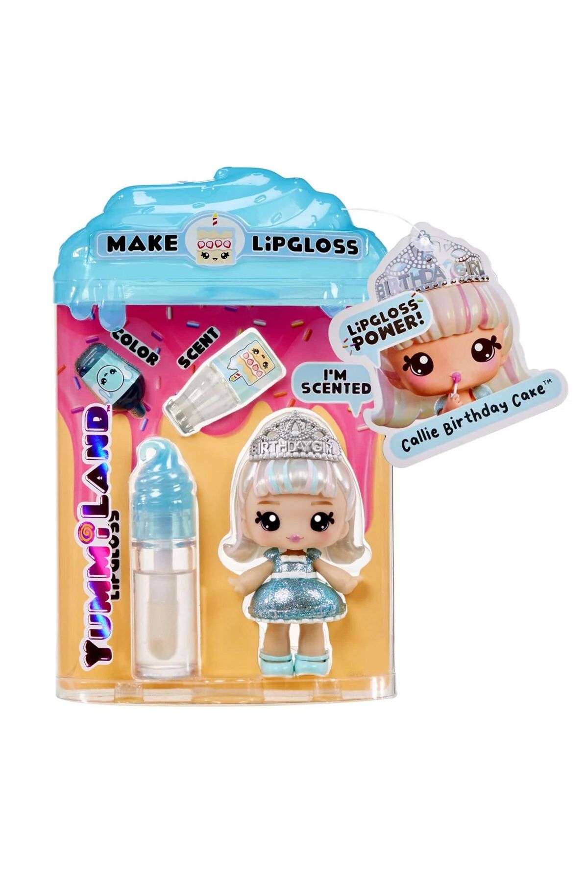 Tower Toys MGA Yummiland Callie Birthday Cake Bebeği ve Dudak Parlatıcısı
