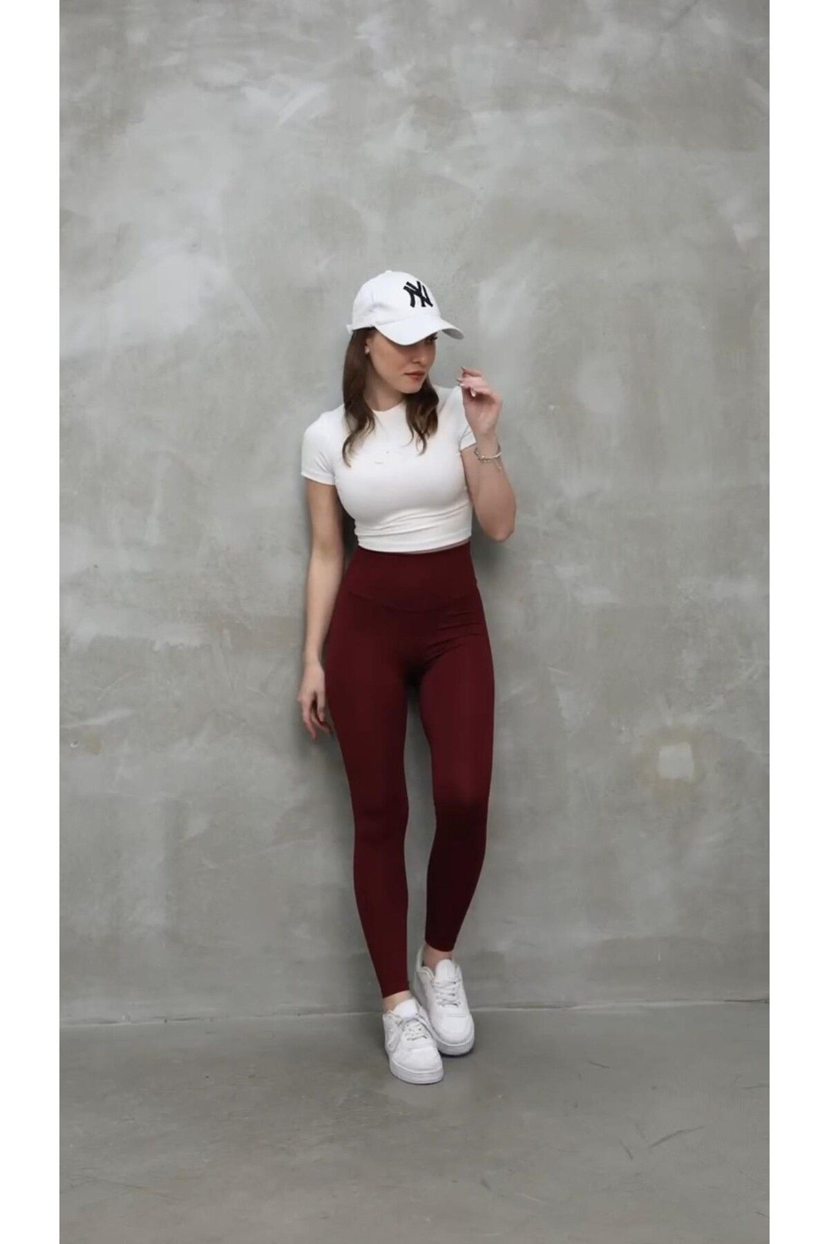 QBZ SÜPER YÜKSEK BEL SPOR TAYT TOPARLAYICI BİLEK HİZASINDA