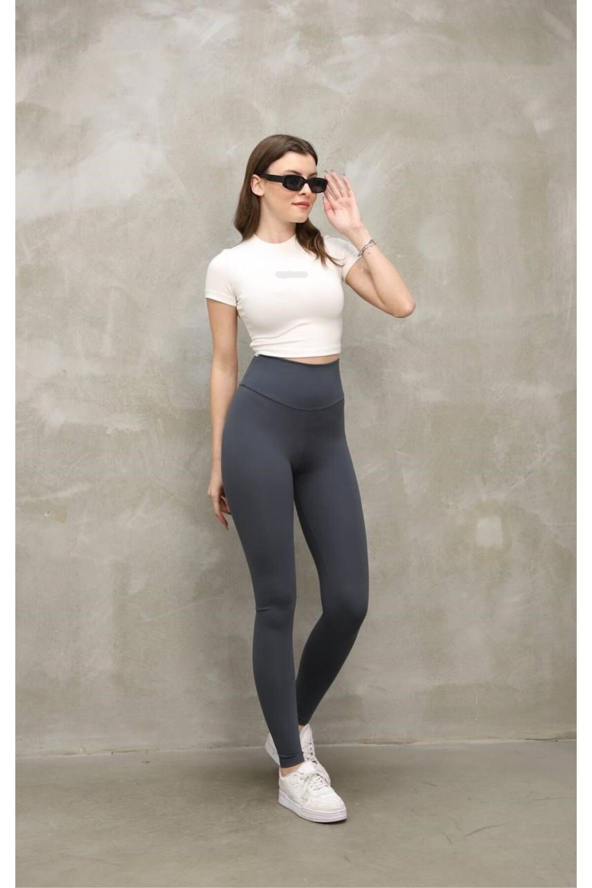 QBZ SÜPER YÜKSEK BEL SPOR TAYT TOPARLAYICI BİLEK HİZASINDA