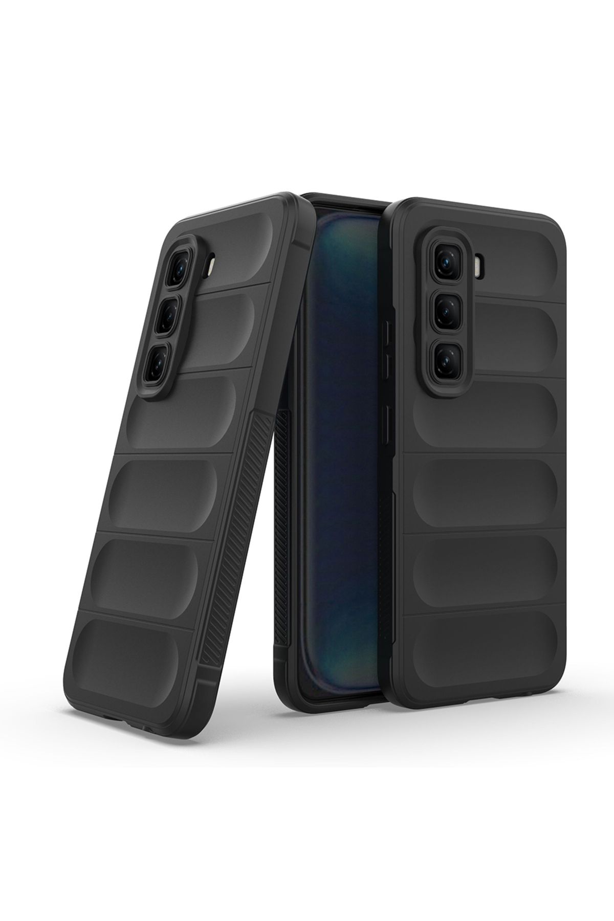 Zipax İnfinix Hot 50 4G Kılıf Kasisli Silikon Zr-Etnik