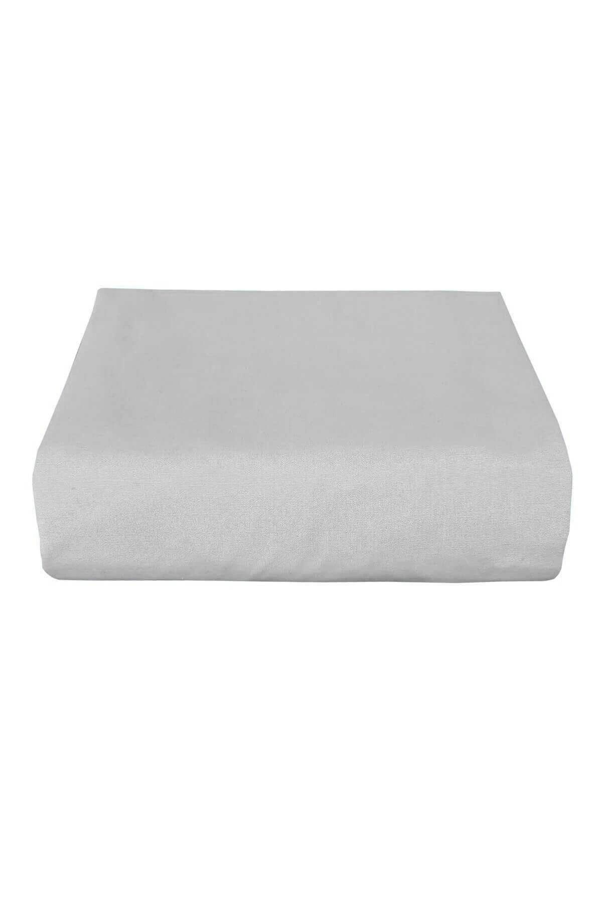 luz&pos Çift Kişilik Düz Penye &#37;100 Pamuklu Lastikli Çarşaf 180X200
