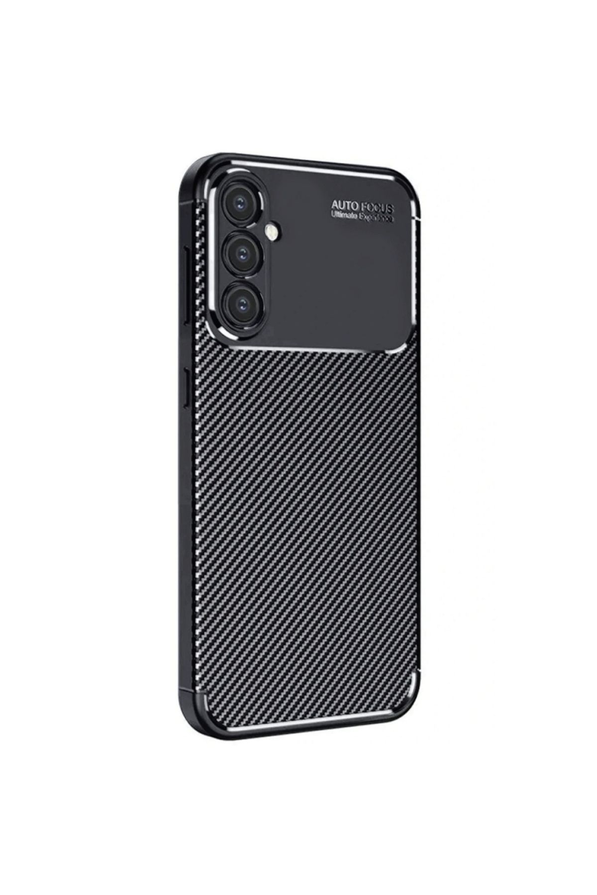 Gpack Samsung Galaxy A26 uyumlu Kılıf Negro Karbon Görünümlü Silikon Siyah